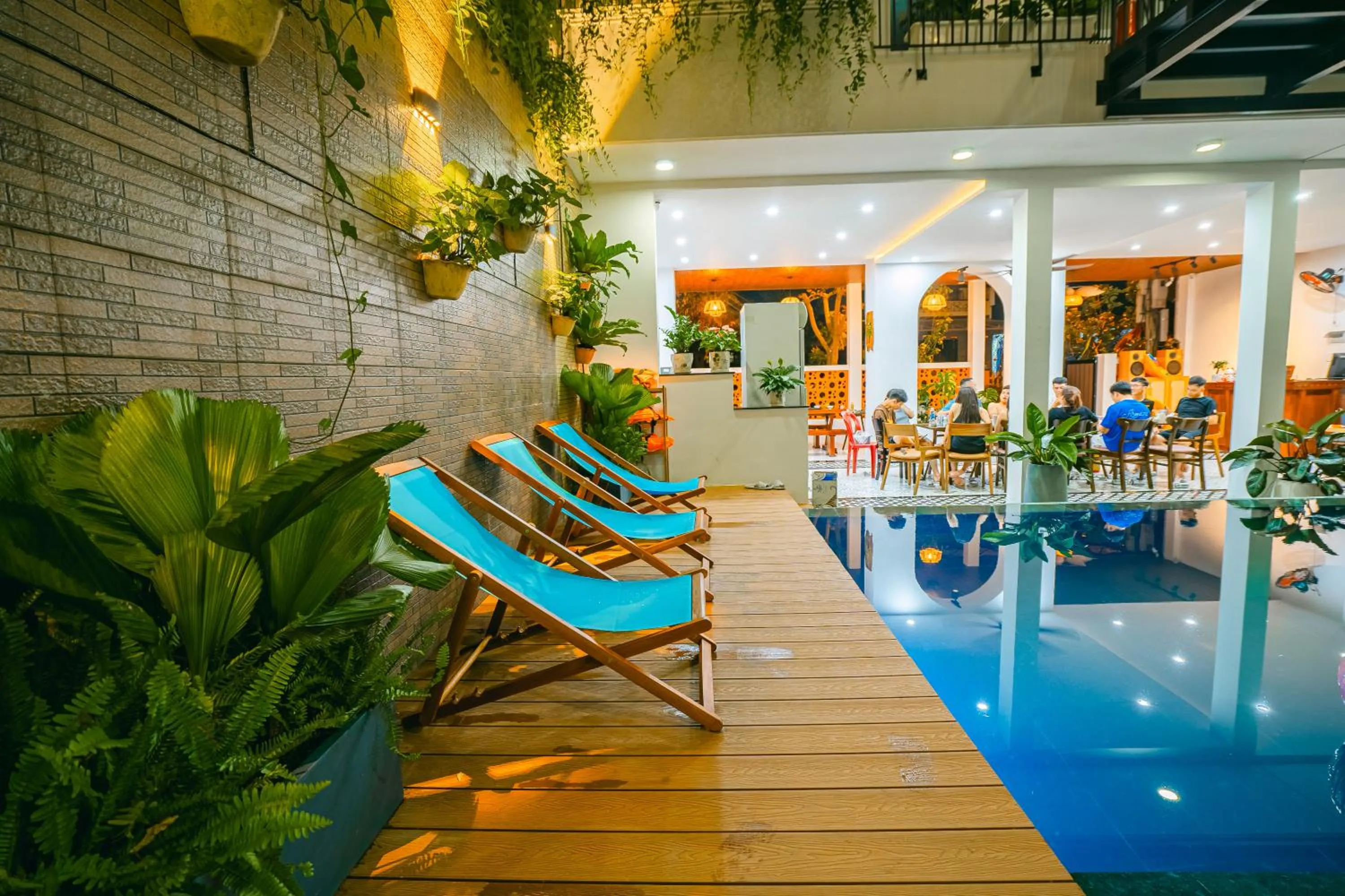 Balcony/Terrace in Beach Palm Villa Hoi An