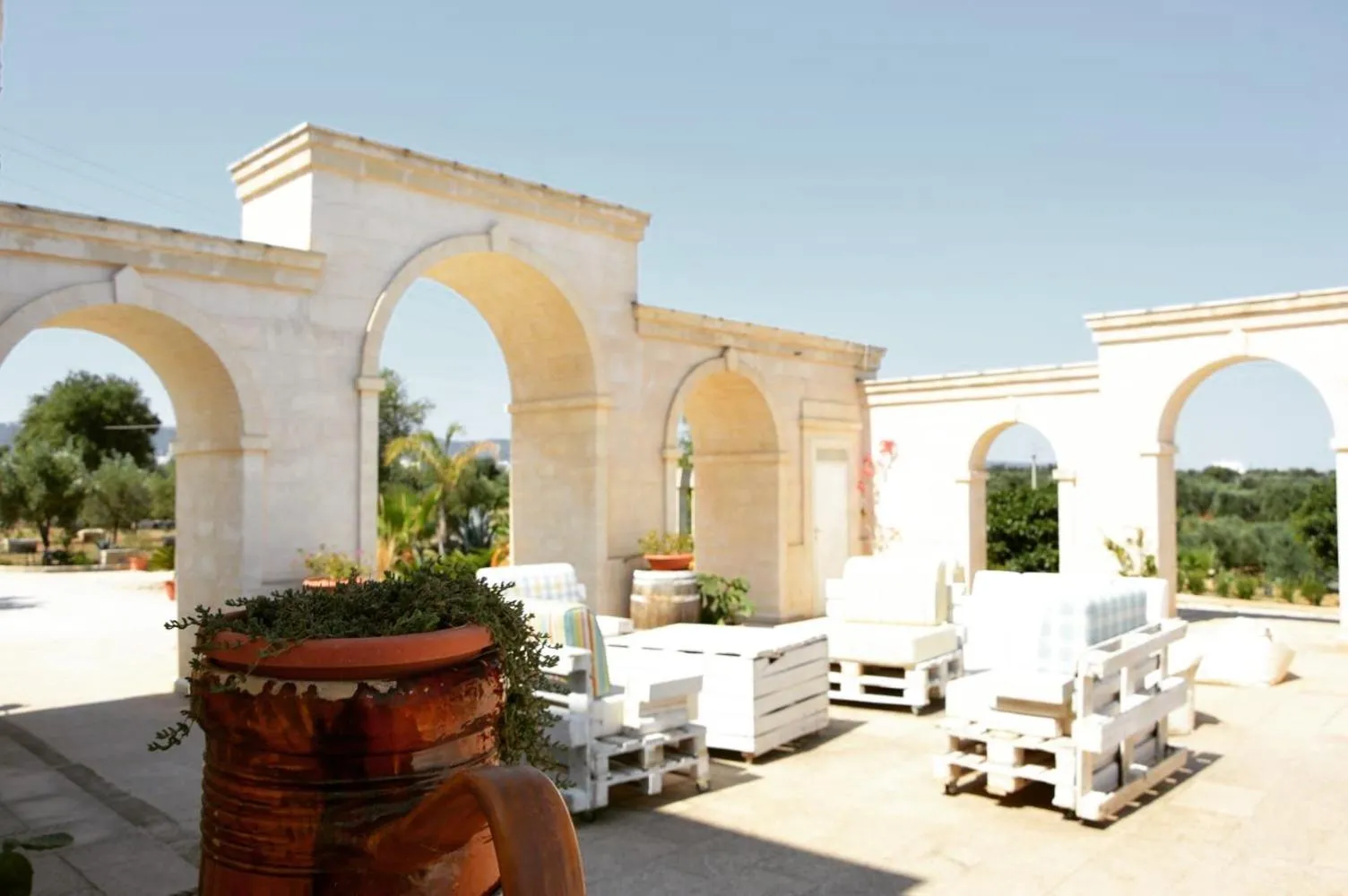 Patio in Agriturismo I Pozzetti