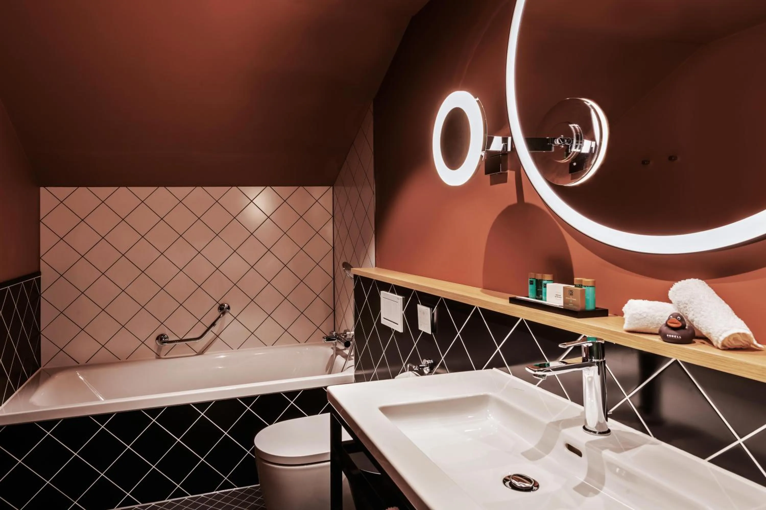 Toilet in Sorell Boutique-Hotel St Peter Zürich