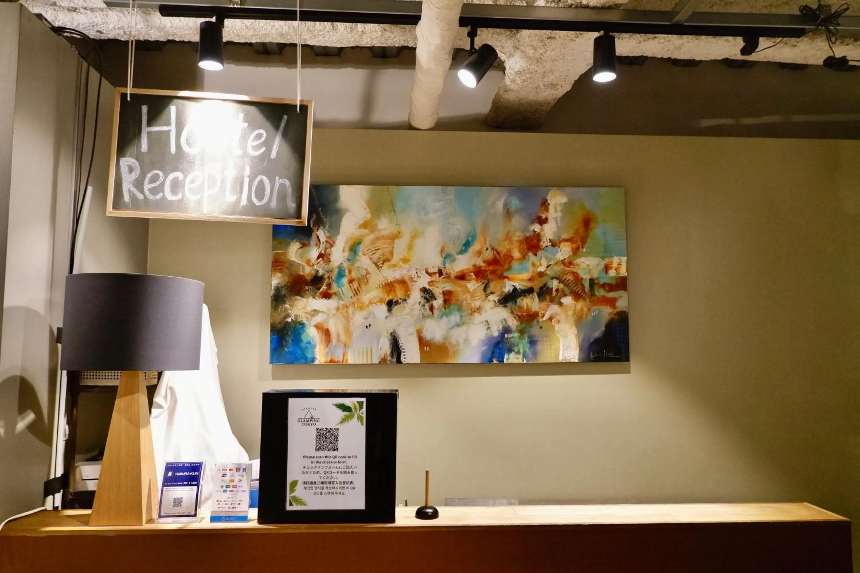 Lobby or reception in Glamping Tokyo Asakusa