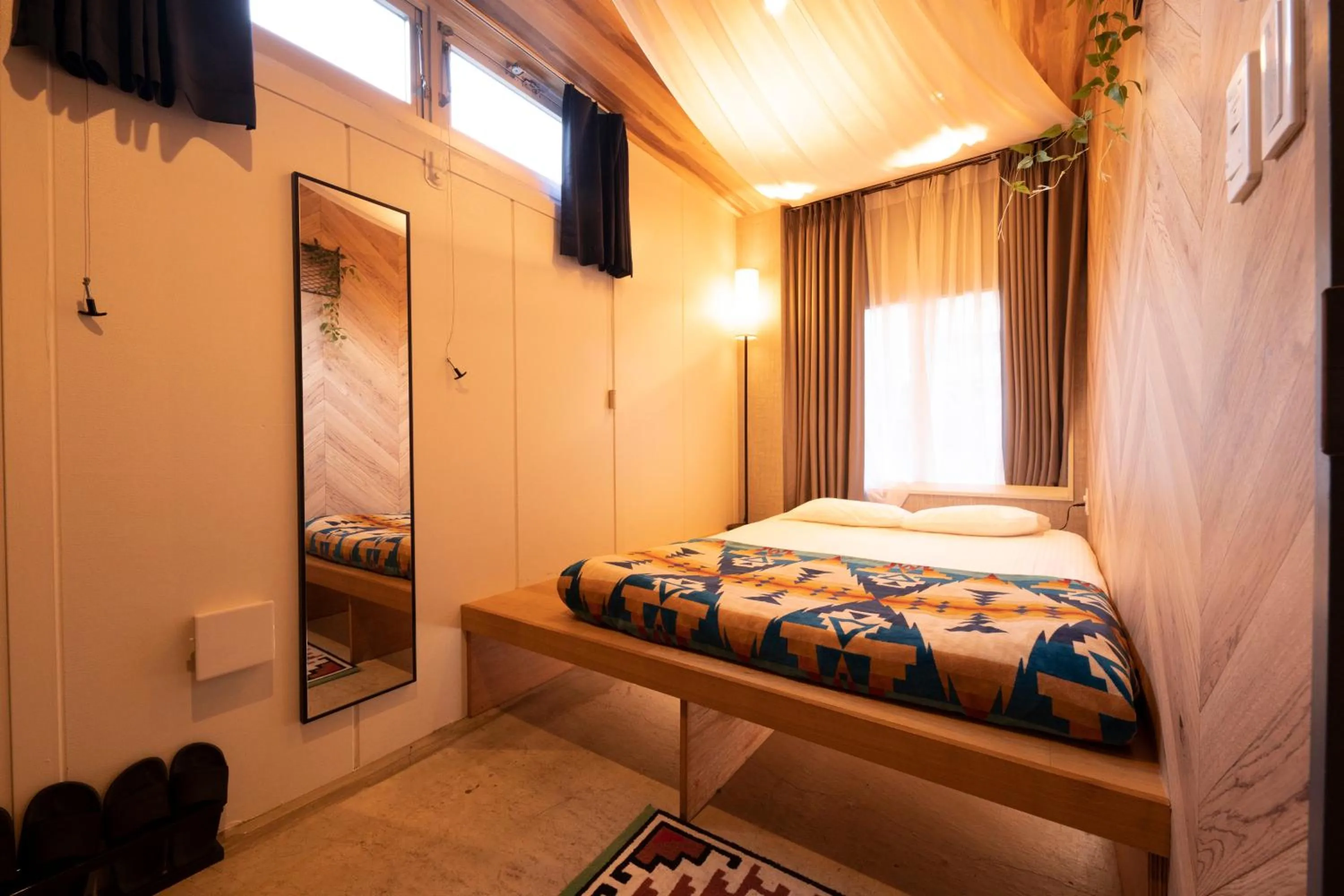 Bed in Glamping Tokyo Asakusa