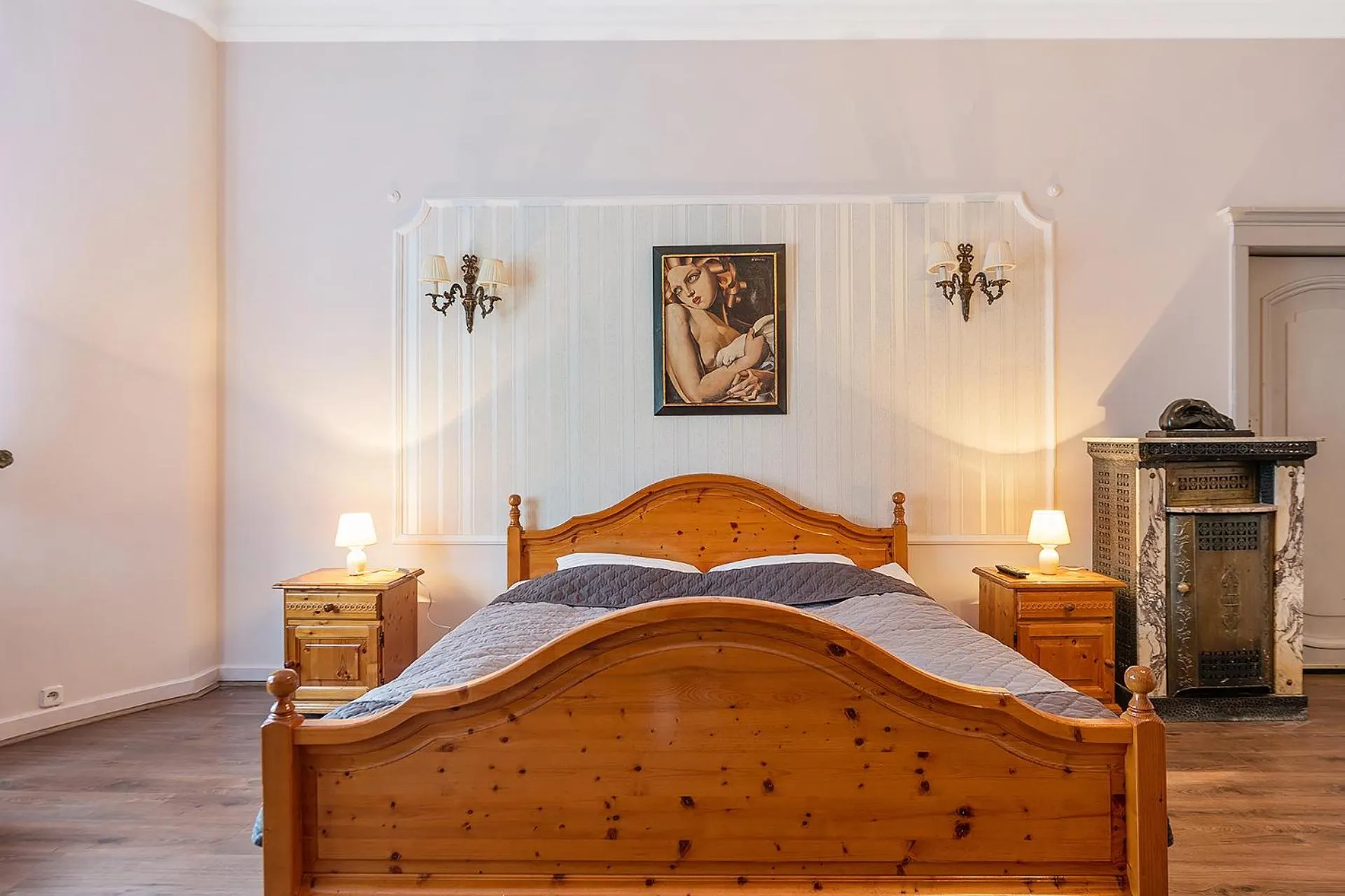 Bed in Pałacyk Deja Vu Residence