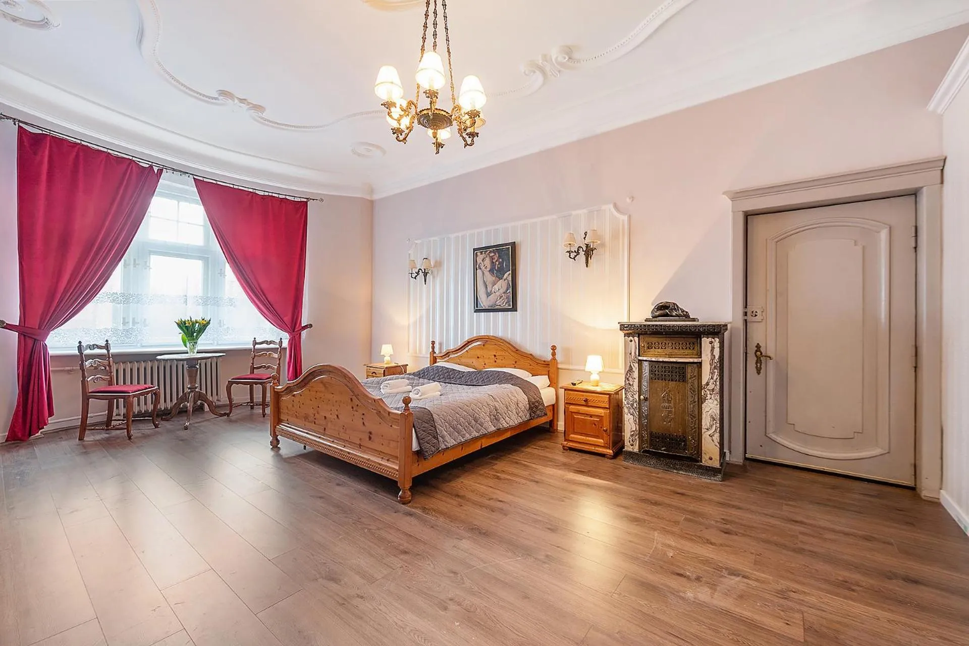 Bed in Pałacyk Deja Vu Residence