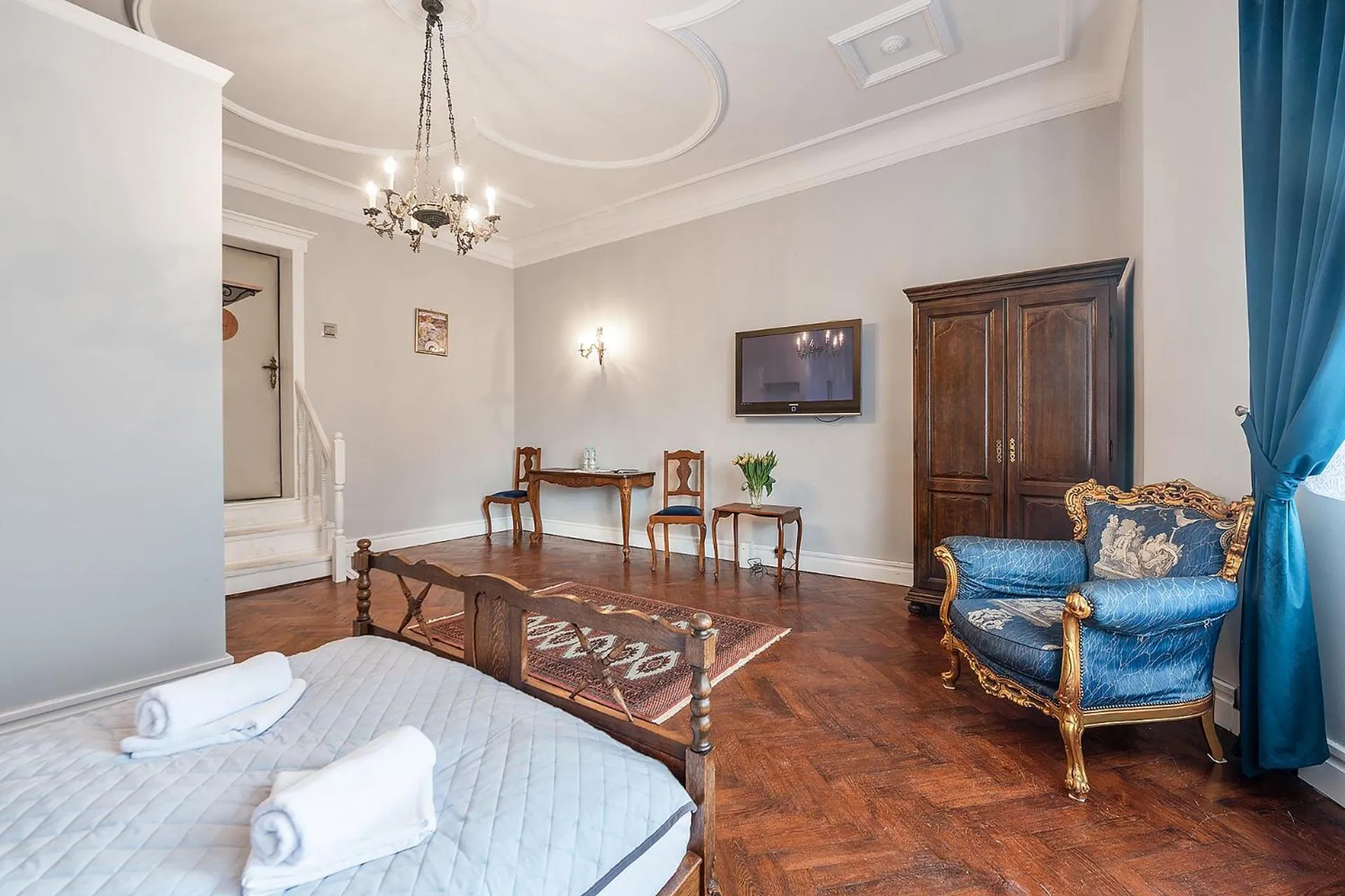 Bed in Pałacyk Deja Vu Residence