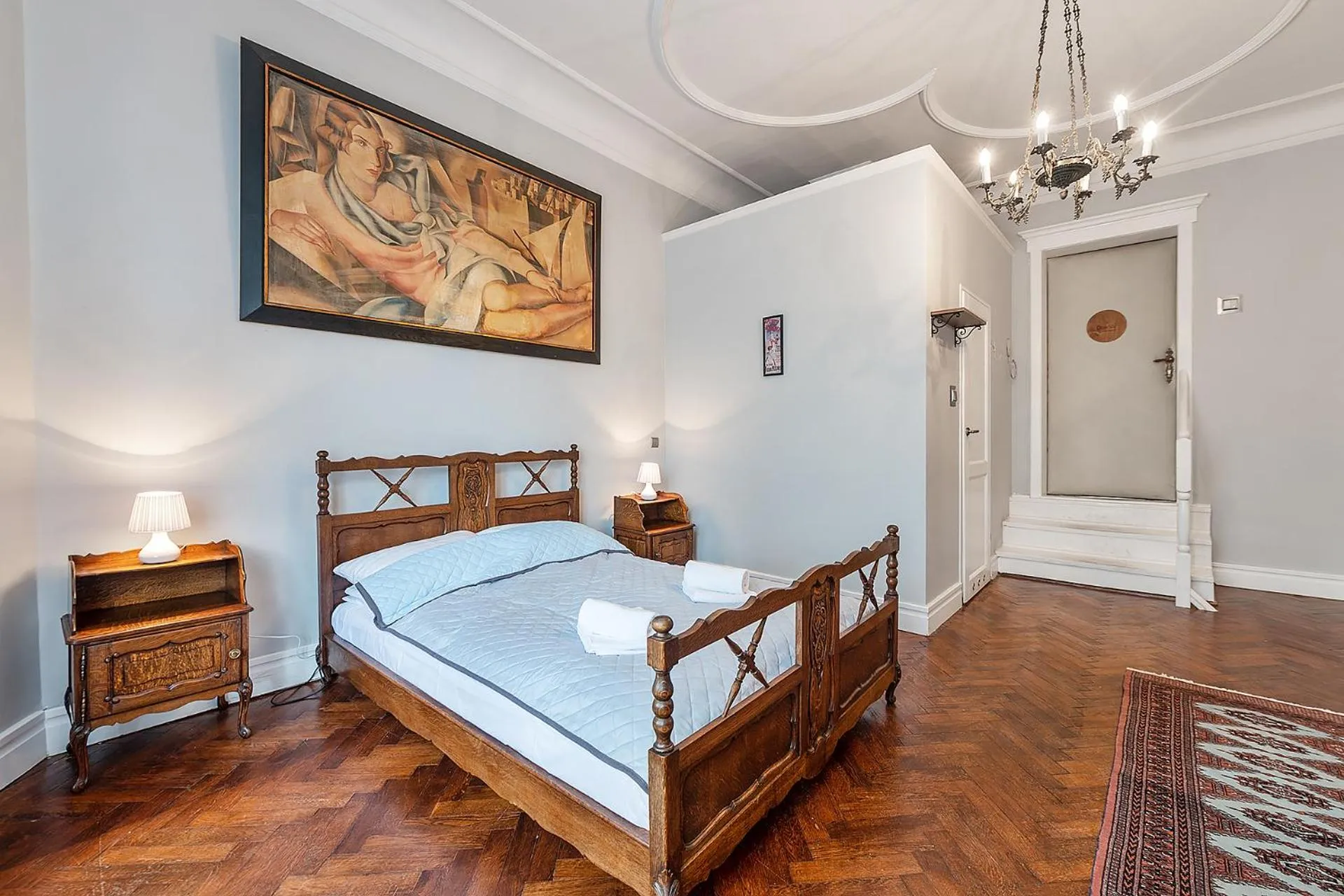 Bed in Pałacyk Deja Vu Residence