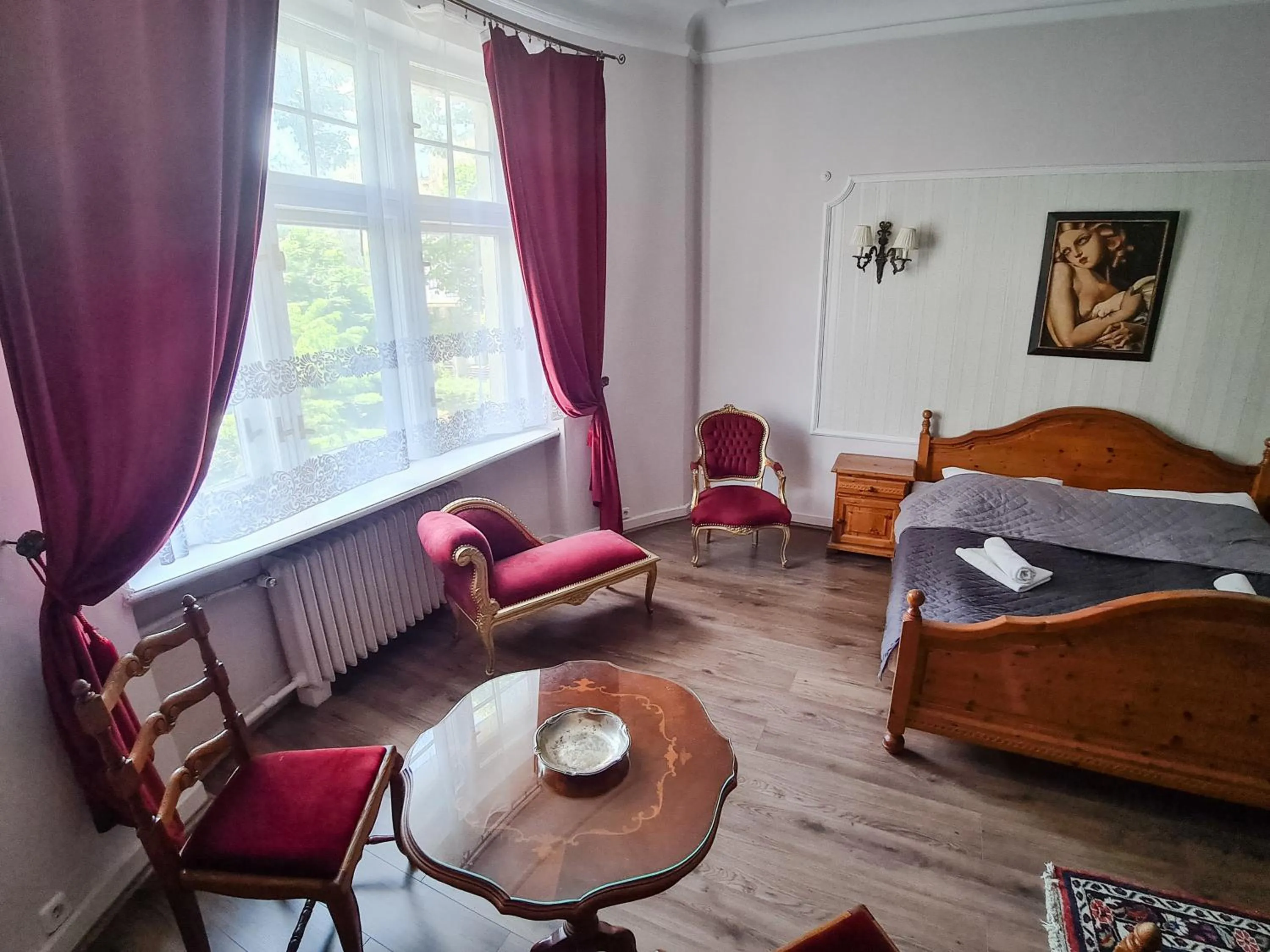 Bed in Pałacyk Deja Vu Residence