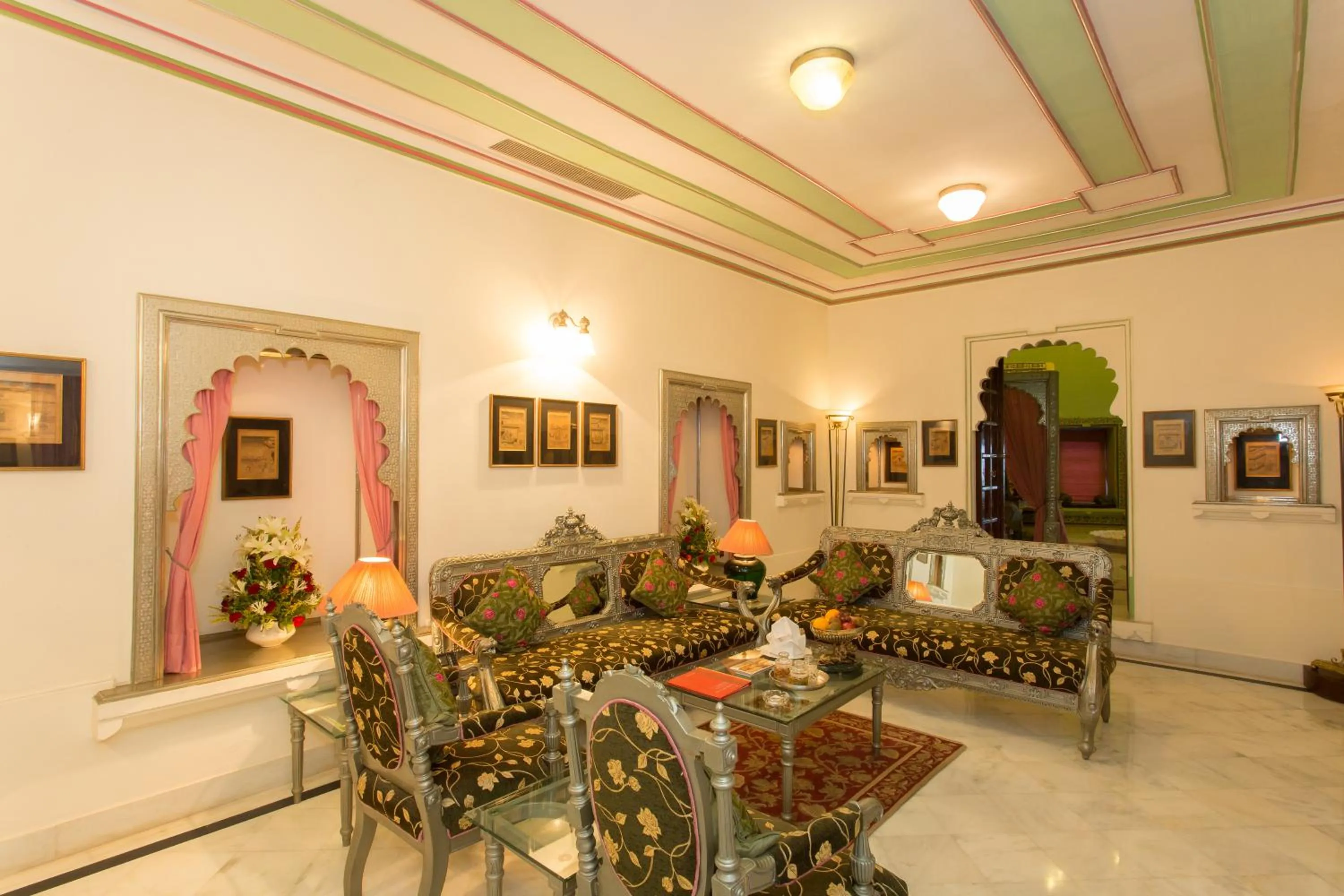 Dining area in Shiv Niwas Palace by HRH Group of Hotels