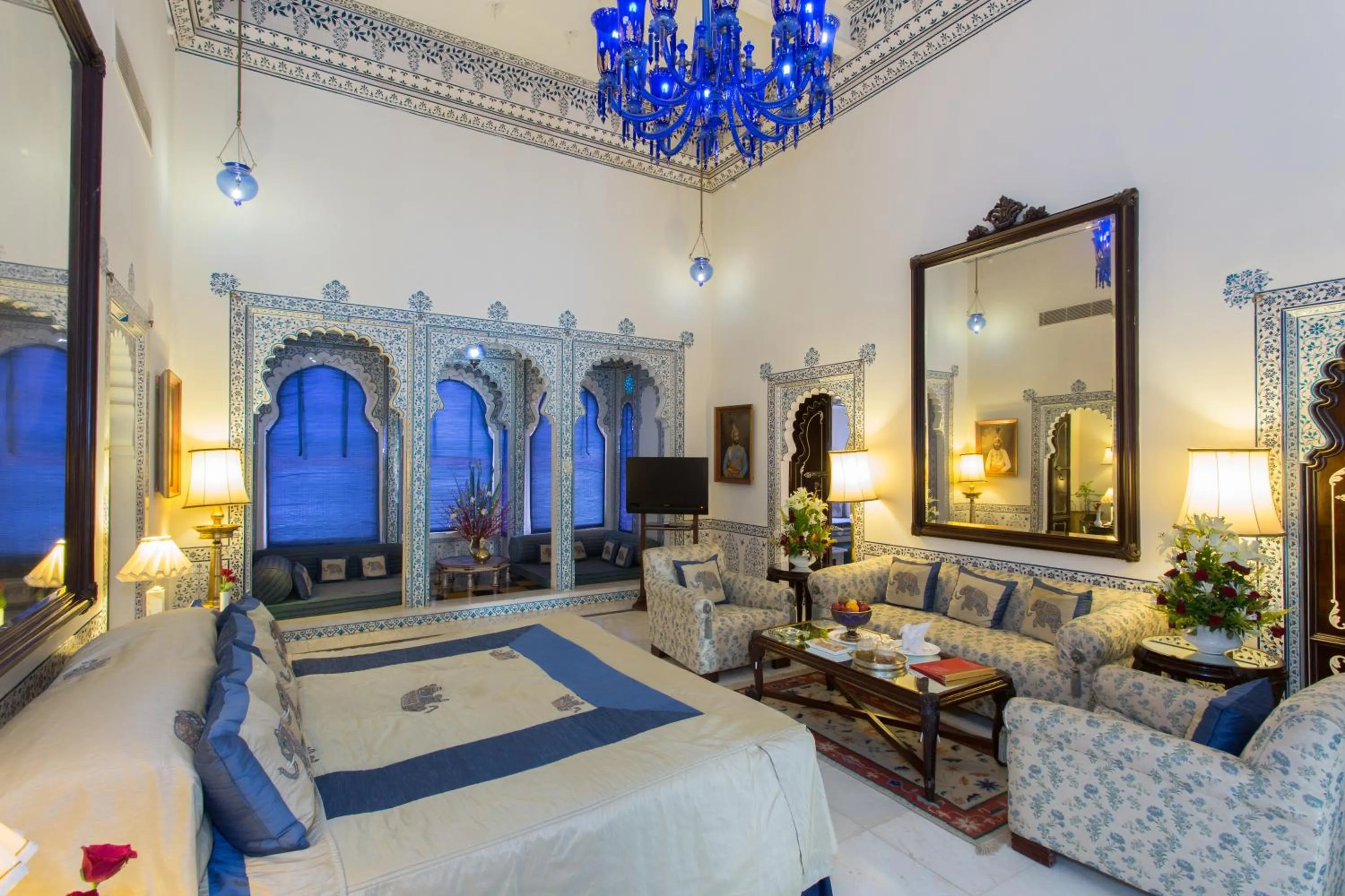 Bedroom in Shiv Niwas Palace by HRH Group of Hotels