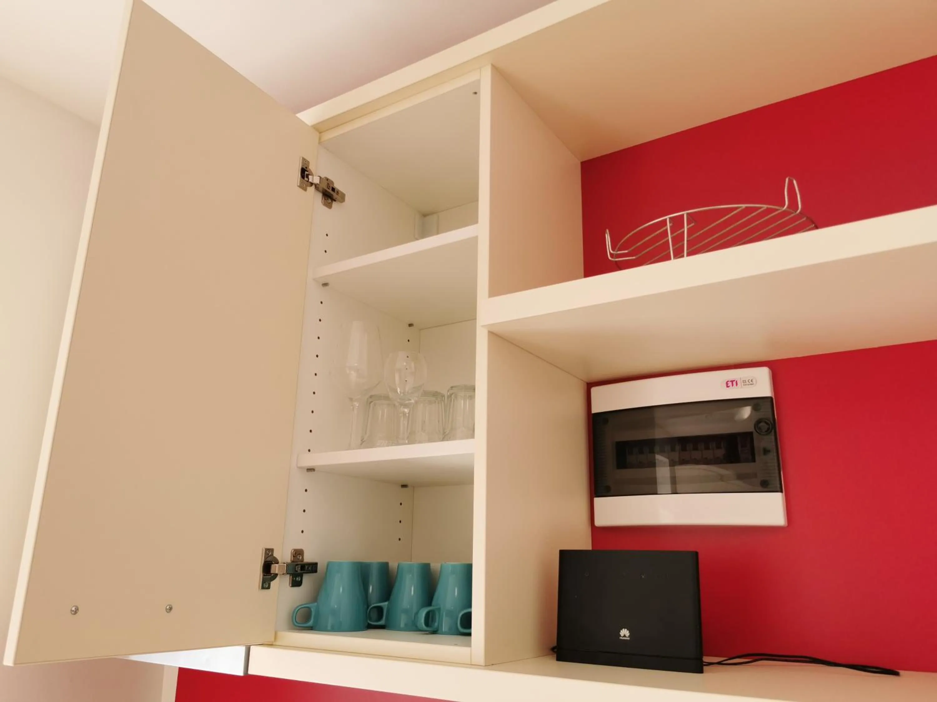 Kitchen or kitchenette in Cube studio by the river (with free bike rental)