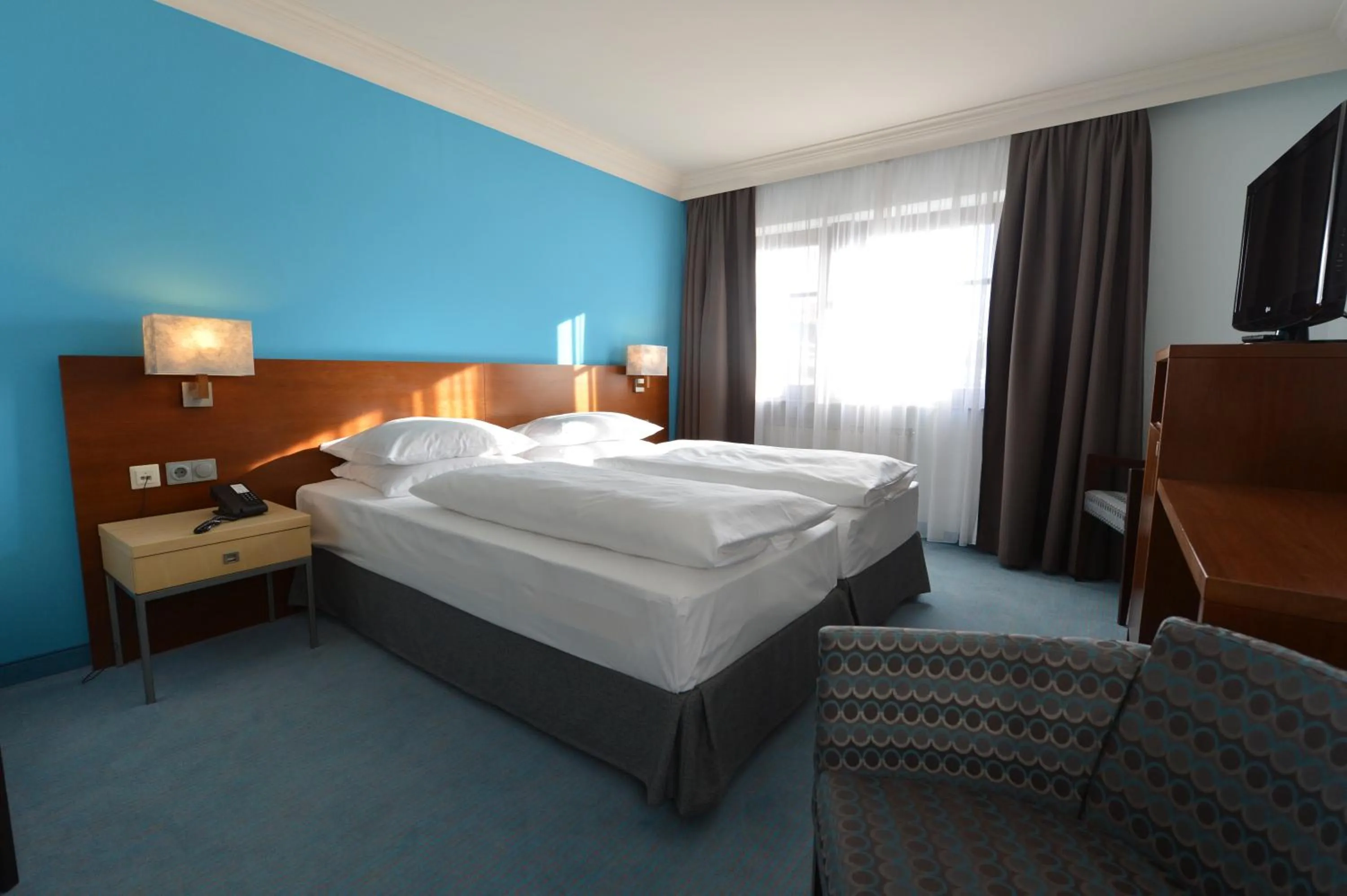 Bed in Prinzhotel Rothenburg