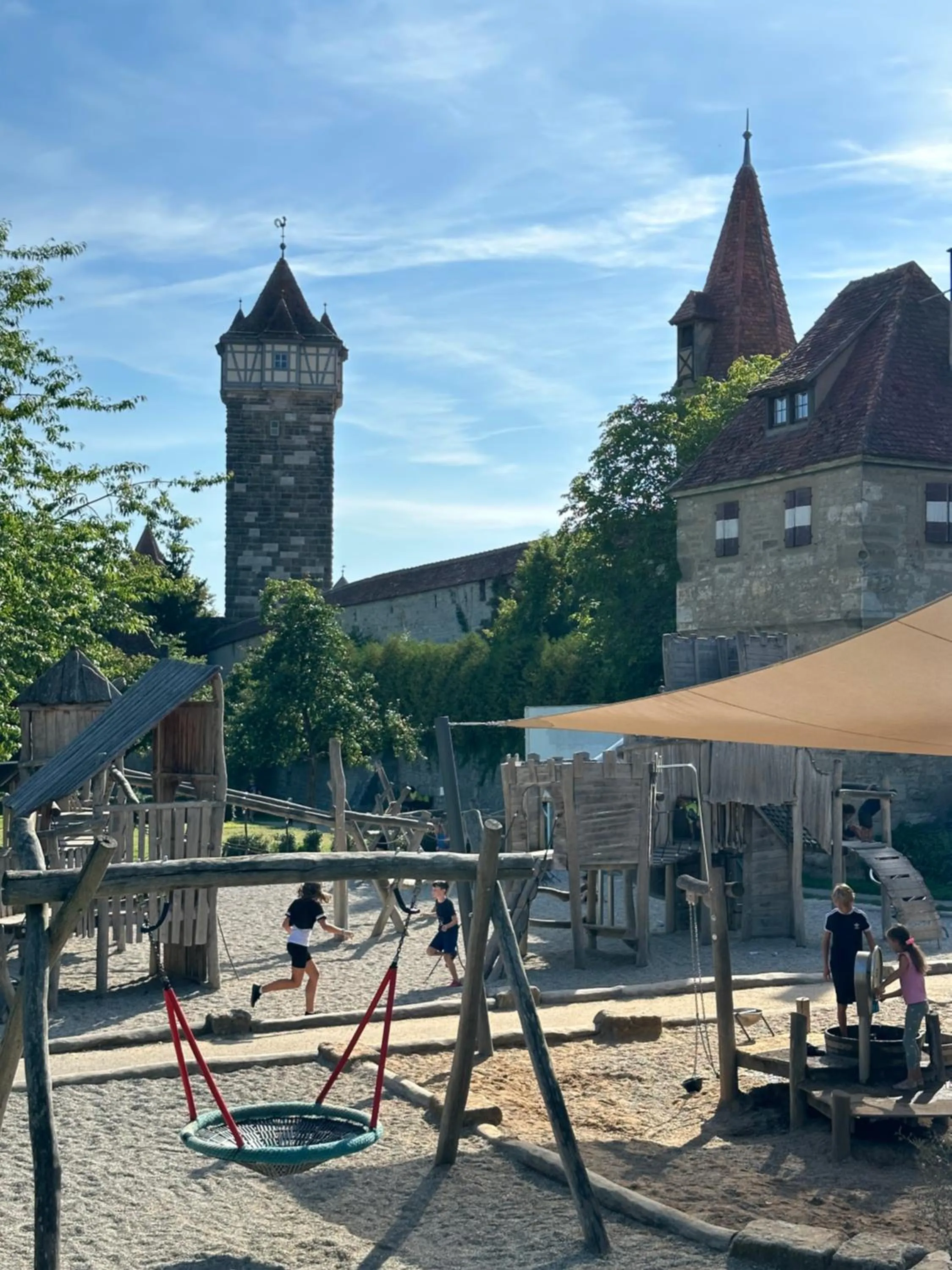 Children play ground in Prinzhotel Rothenburg