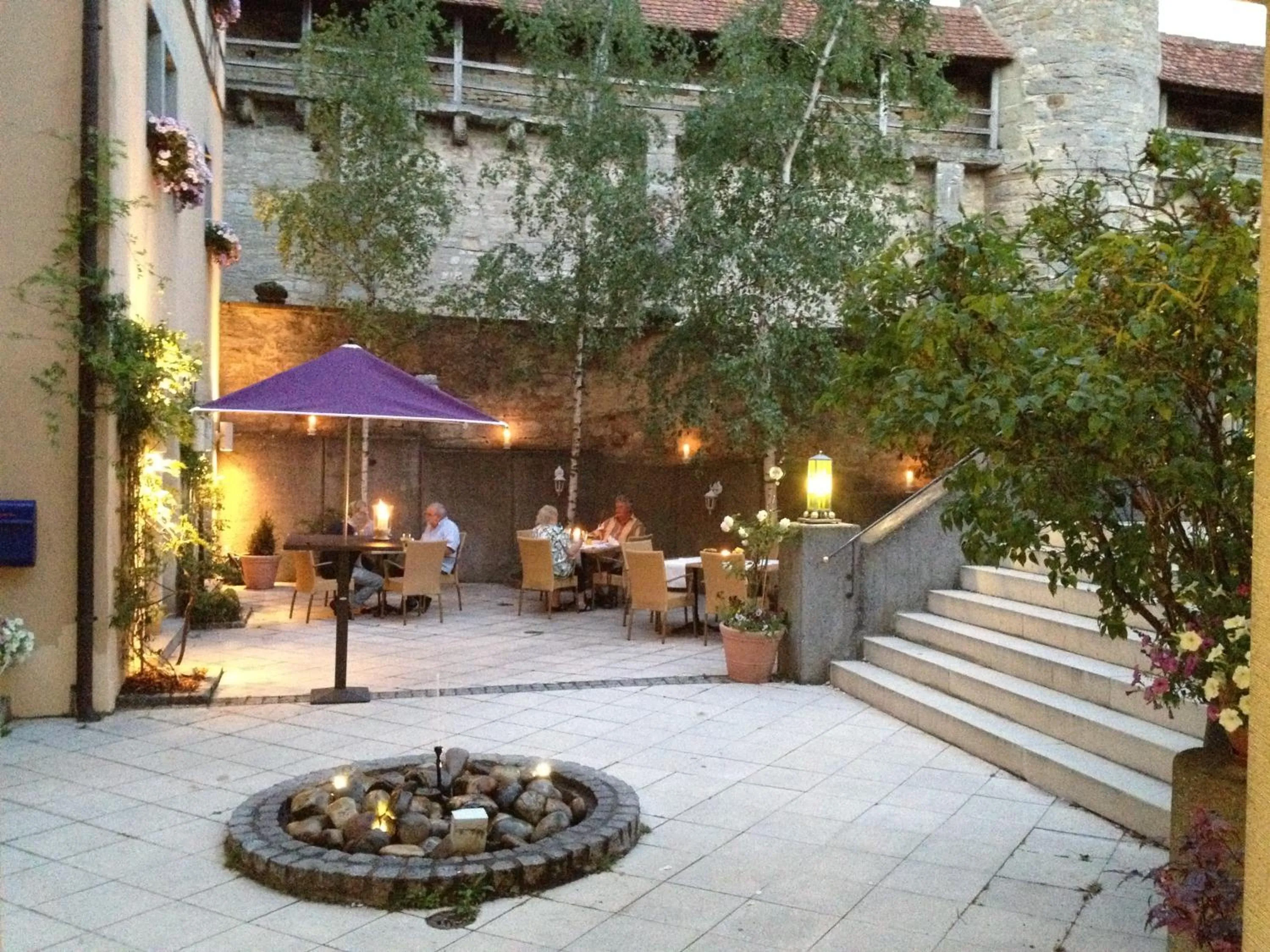 Patio in Prinzhotel Rothenburg