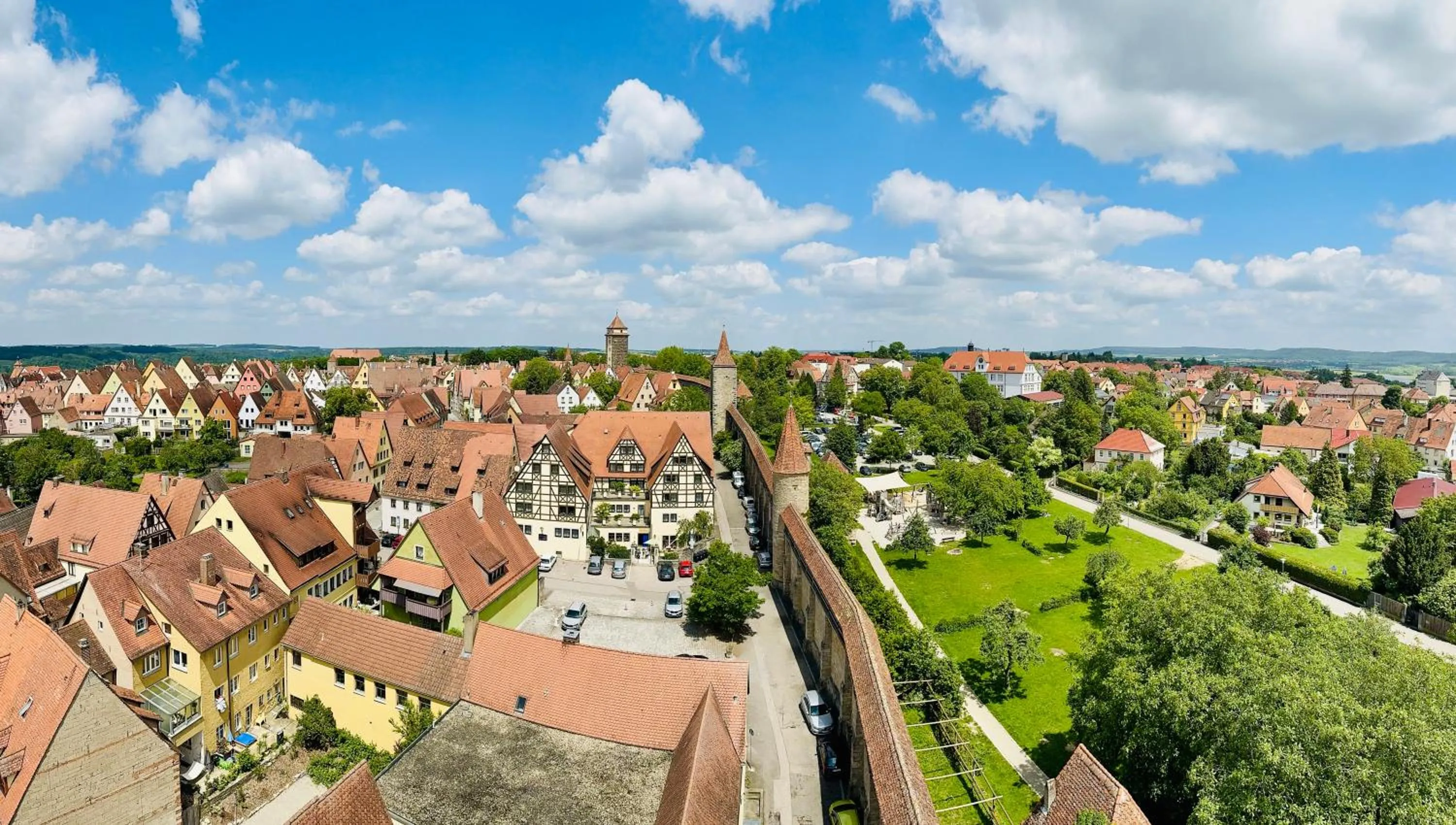 Bird's eye view in Prinzhotel Rothenburg