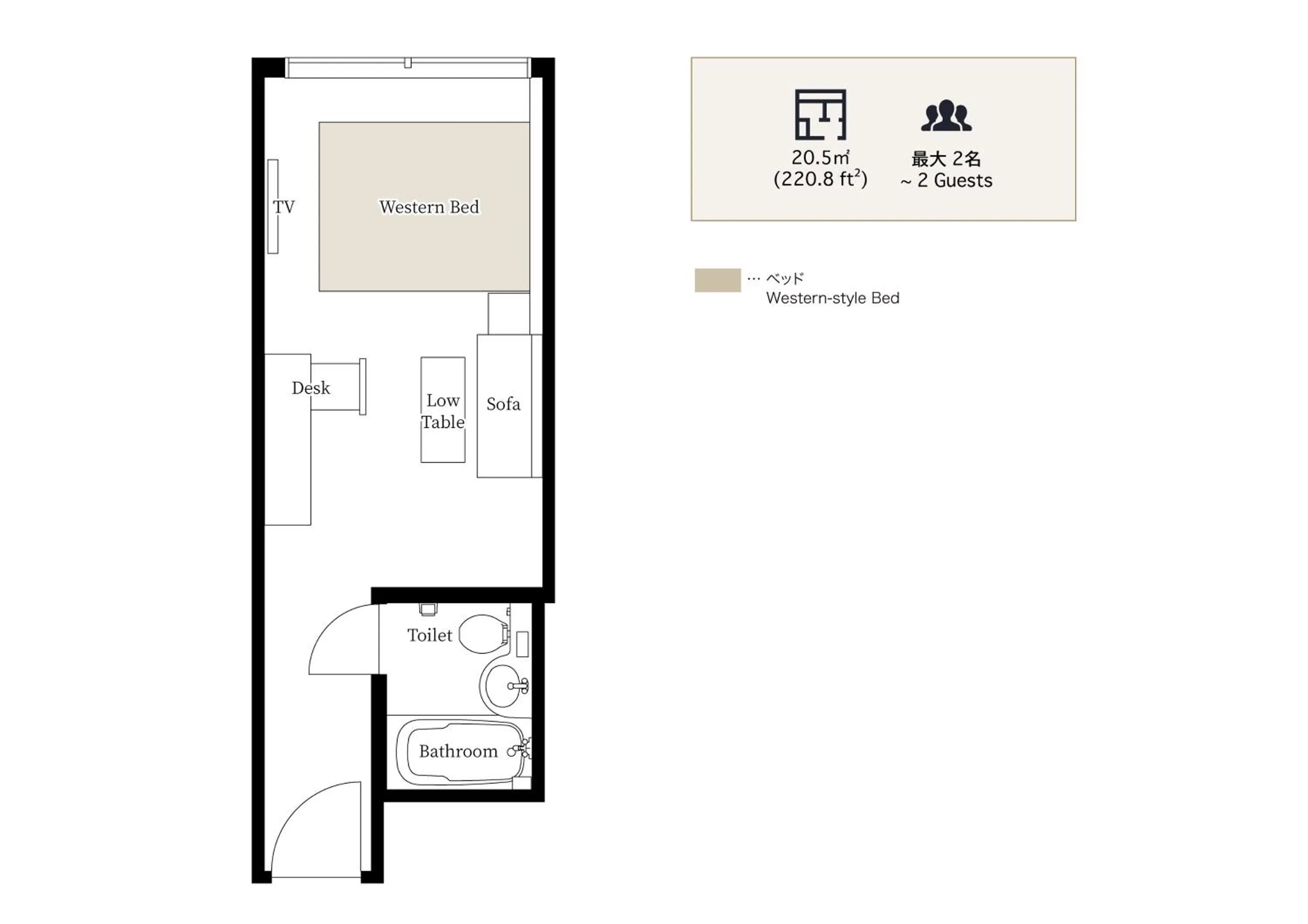 Floor plan in THE MACHIYA EBISUYA
