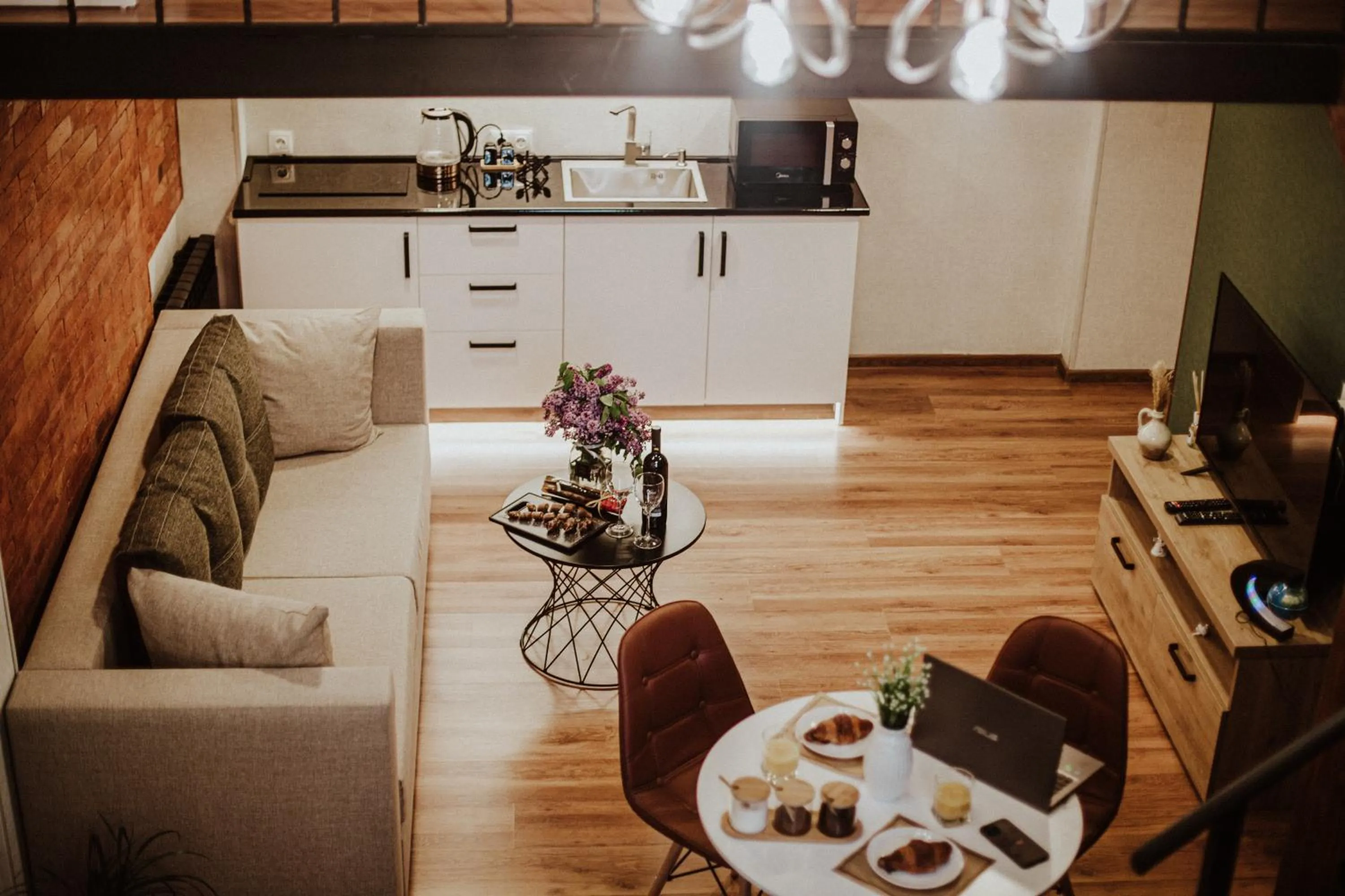 Kitchen or kitchenette in Luxury inn