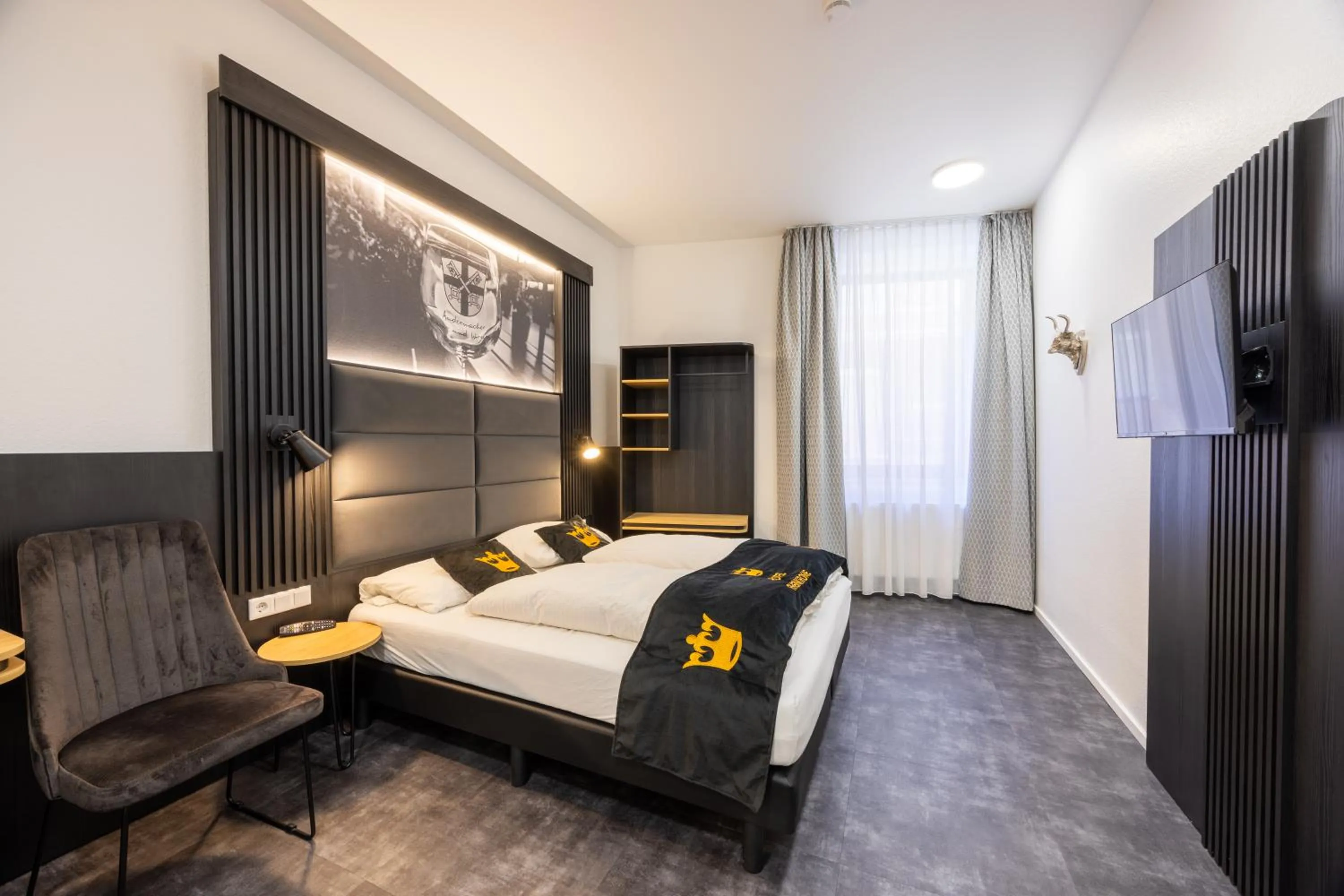 Bedroom, Bed in Panorama Hotel Rheinkrone