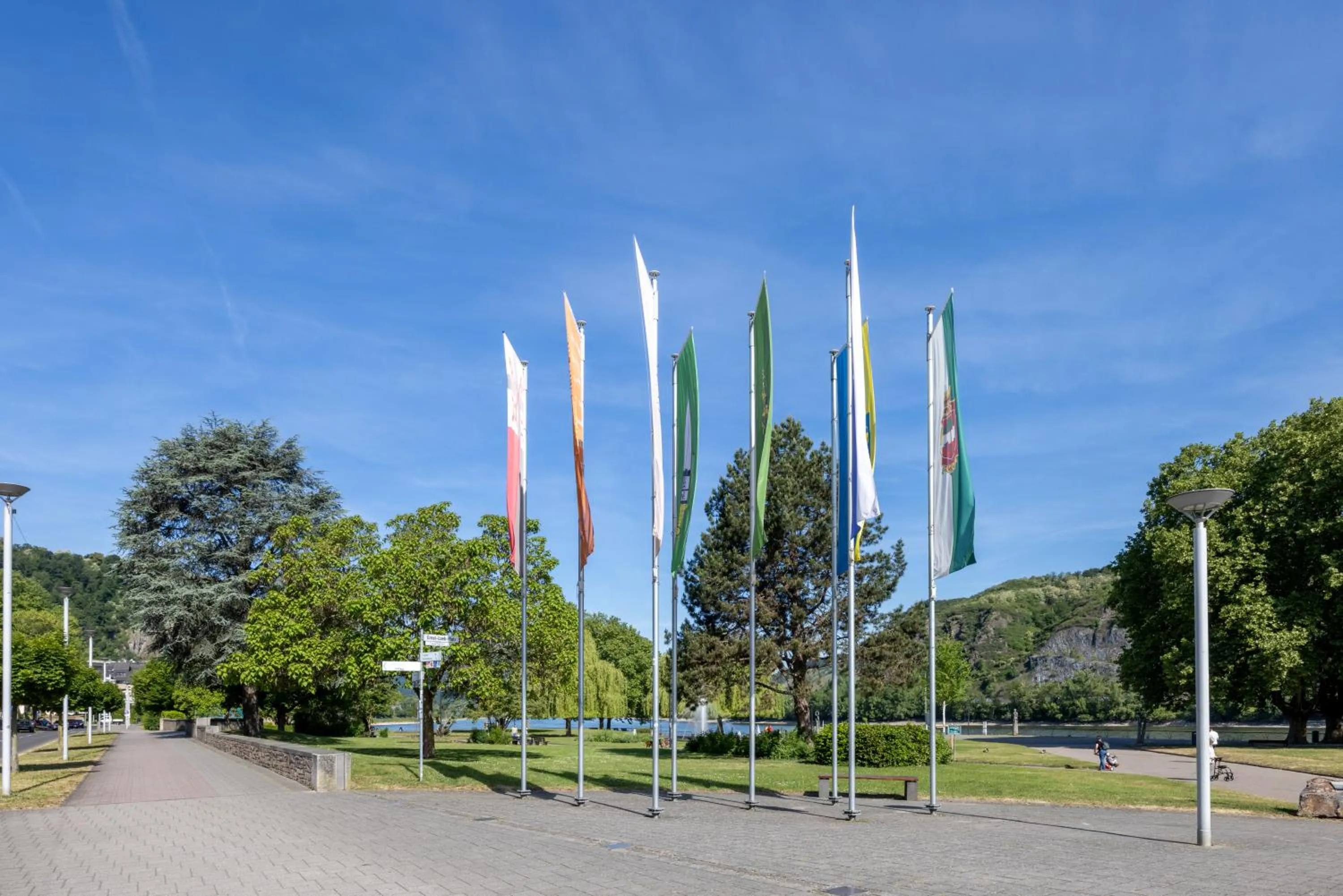 River view in Panorama Hotel Rheinkrone