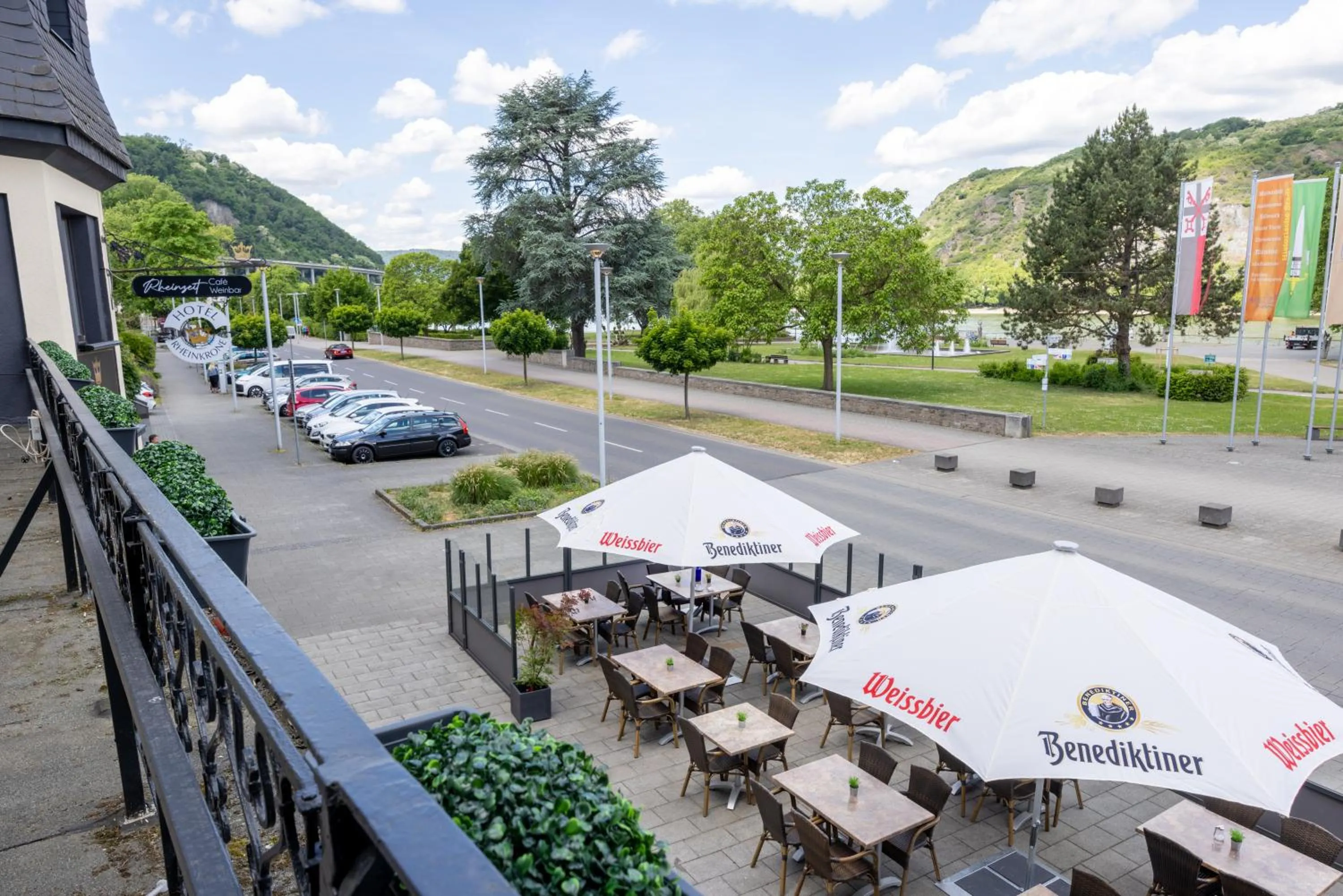 River view in Panorama Hotel Rheinkrone