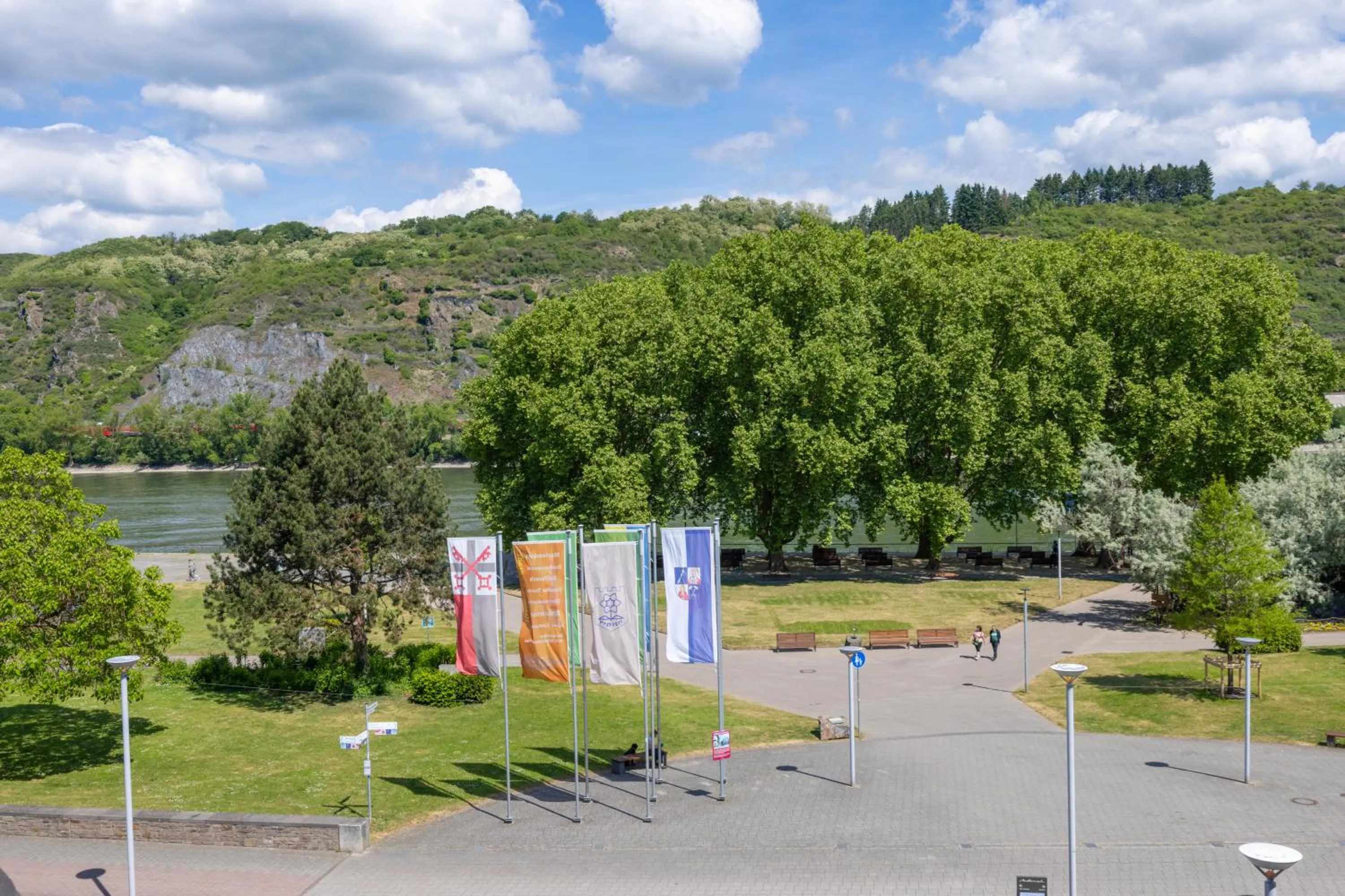 River view in Panorama Hotel Rheinkrone
