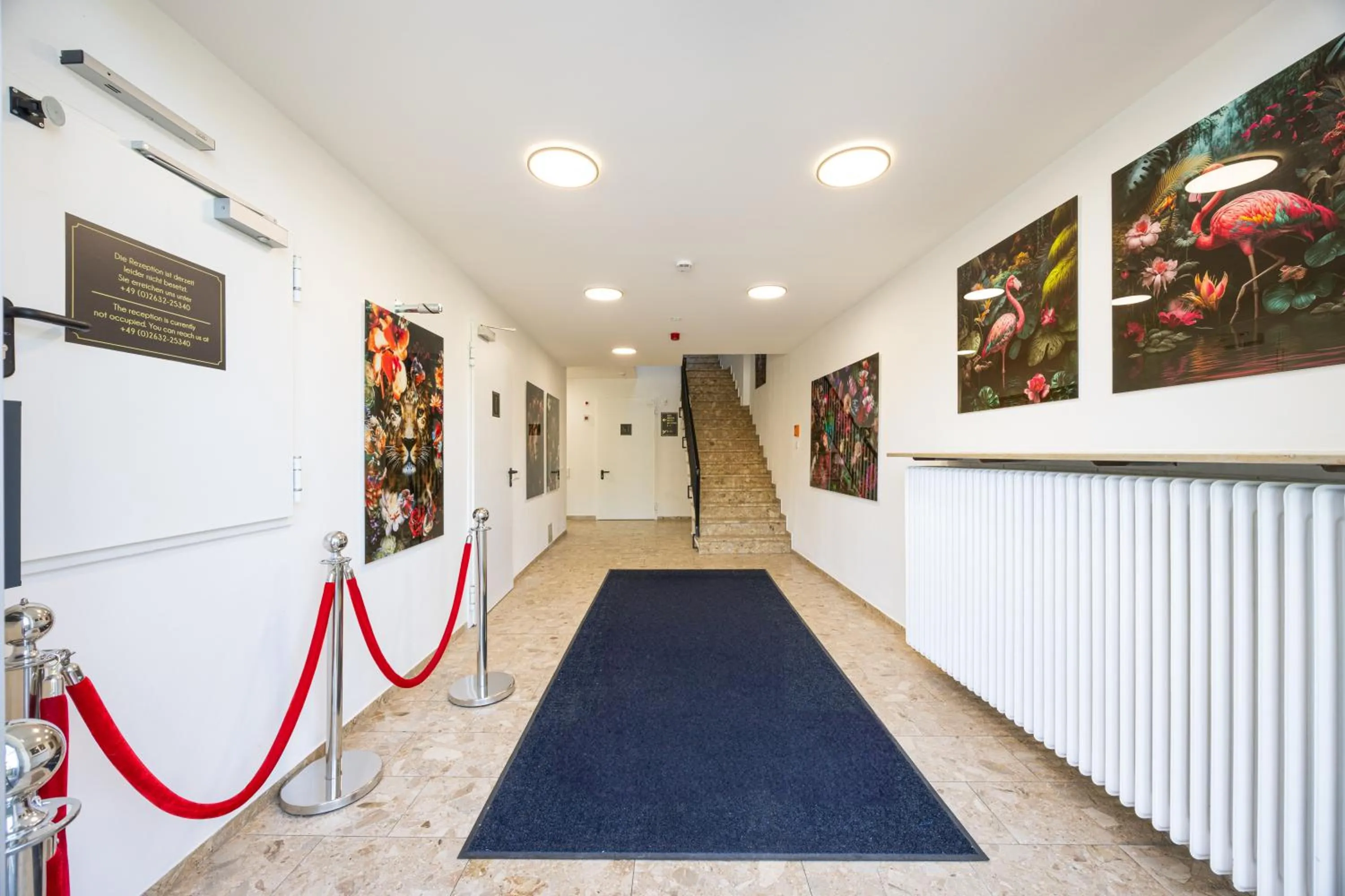 Decorative detail in Panorama Hotel Rheinkrone