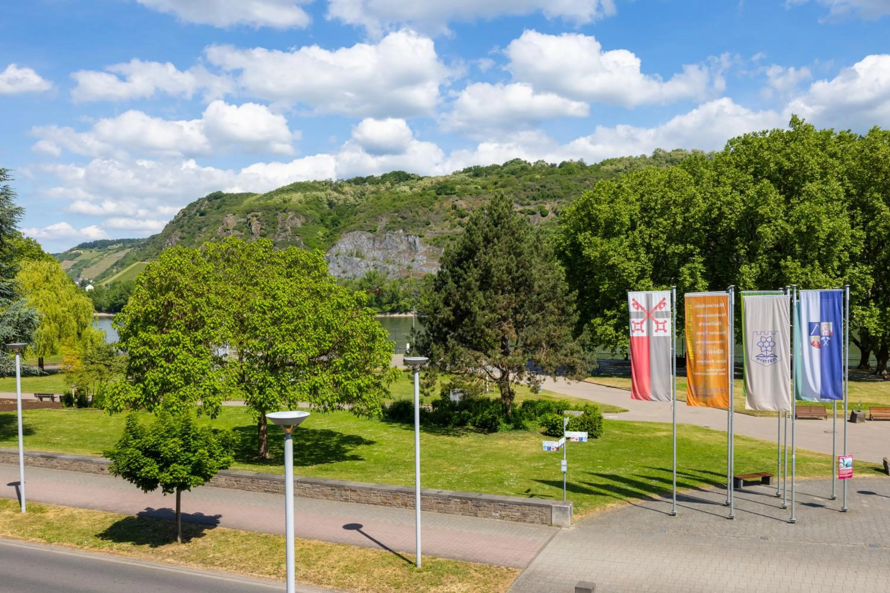 River view in Panorama Hotel Rheinkrone