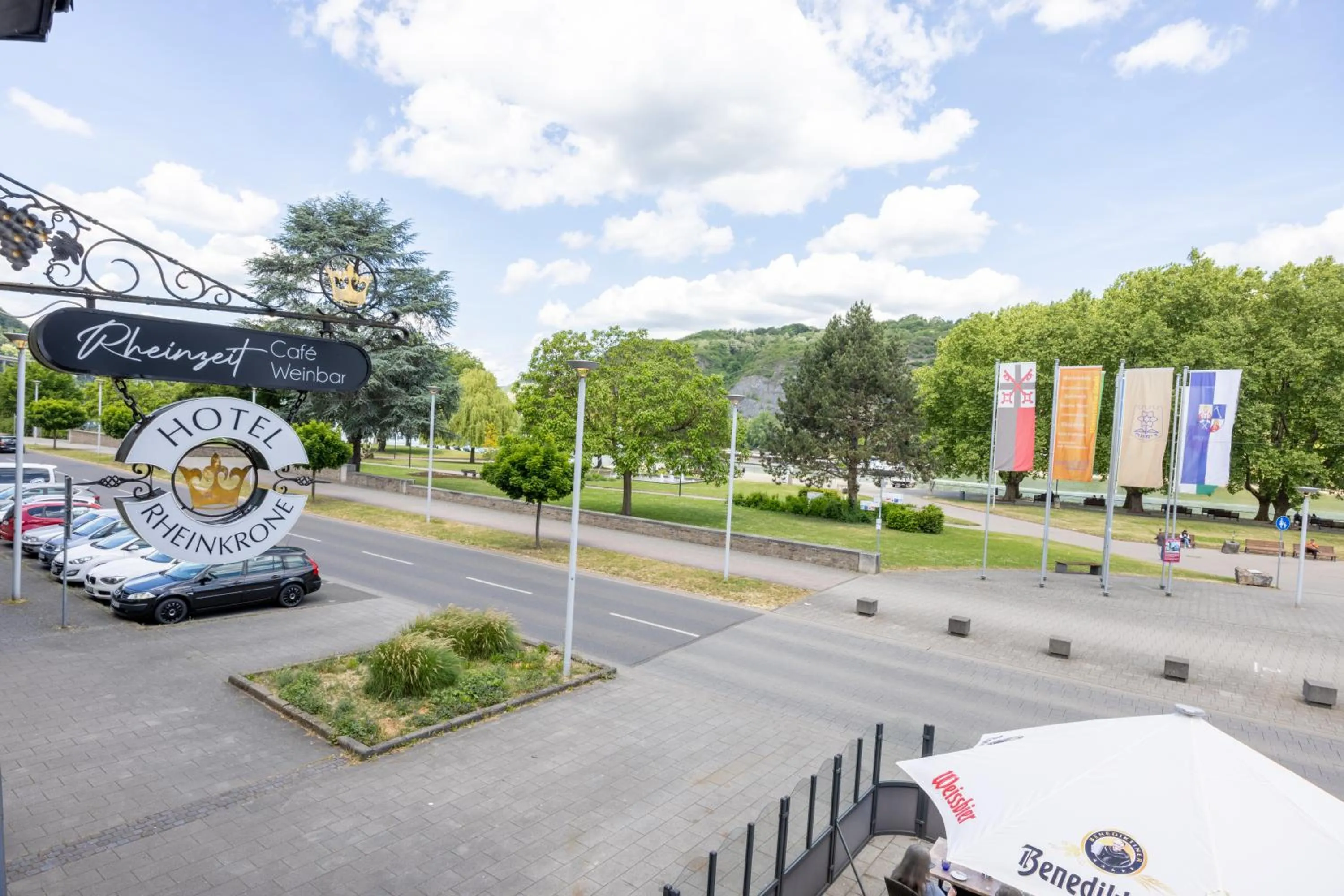 River view in Panorama Hotel Rheinkrone