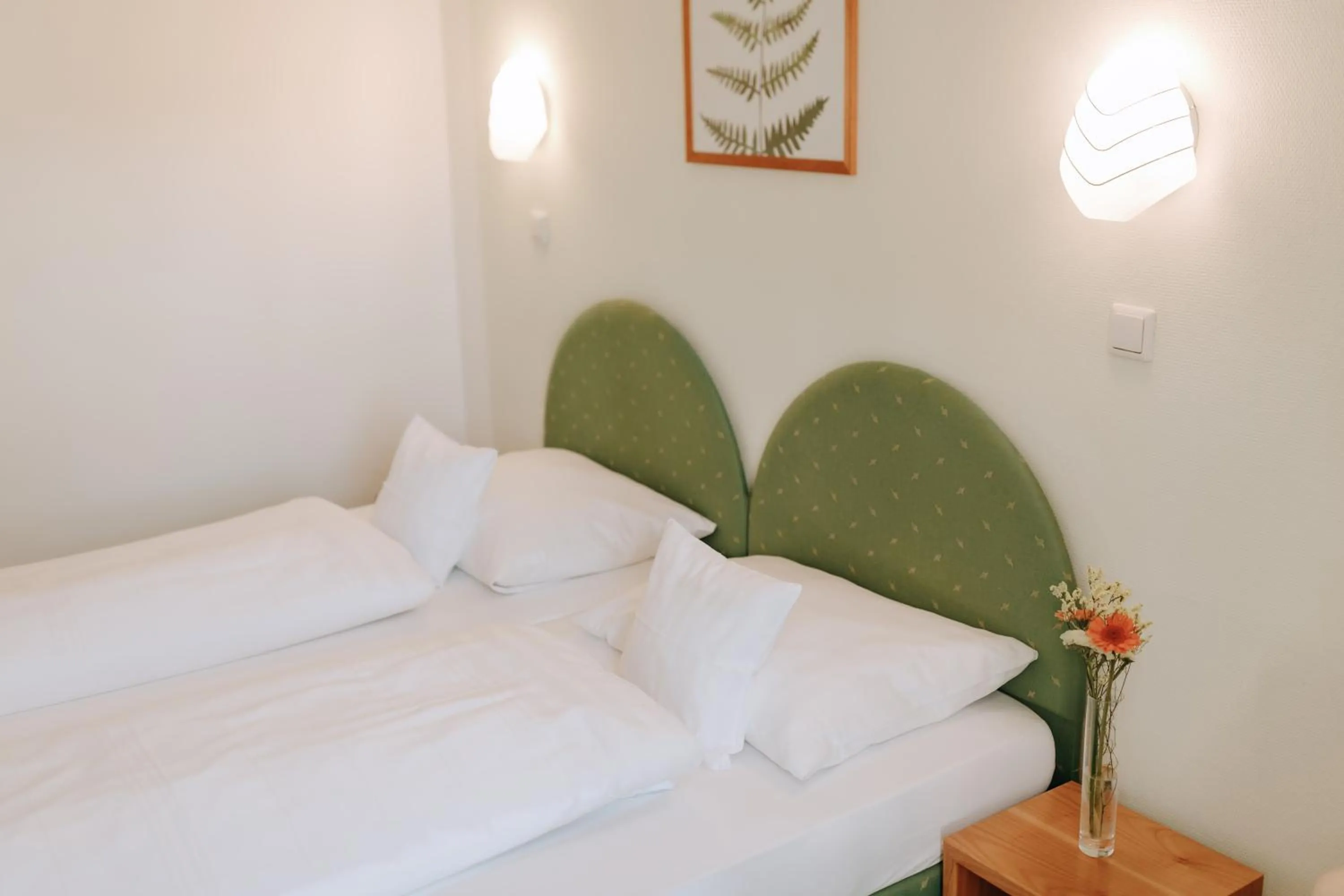 Bed in Huber's Hotel