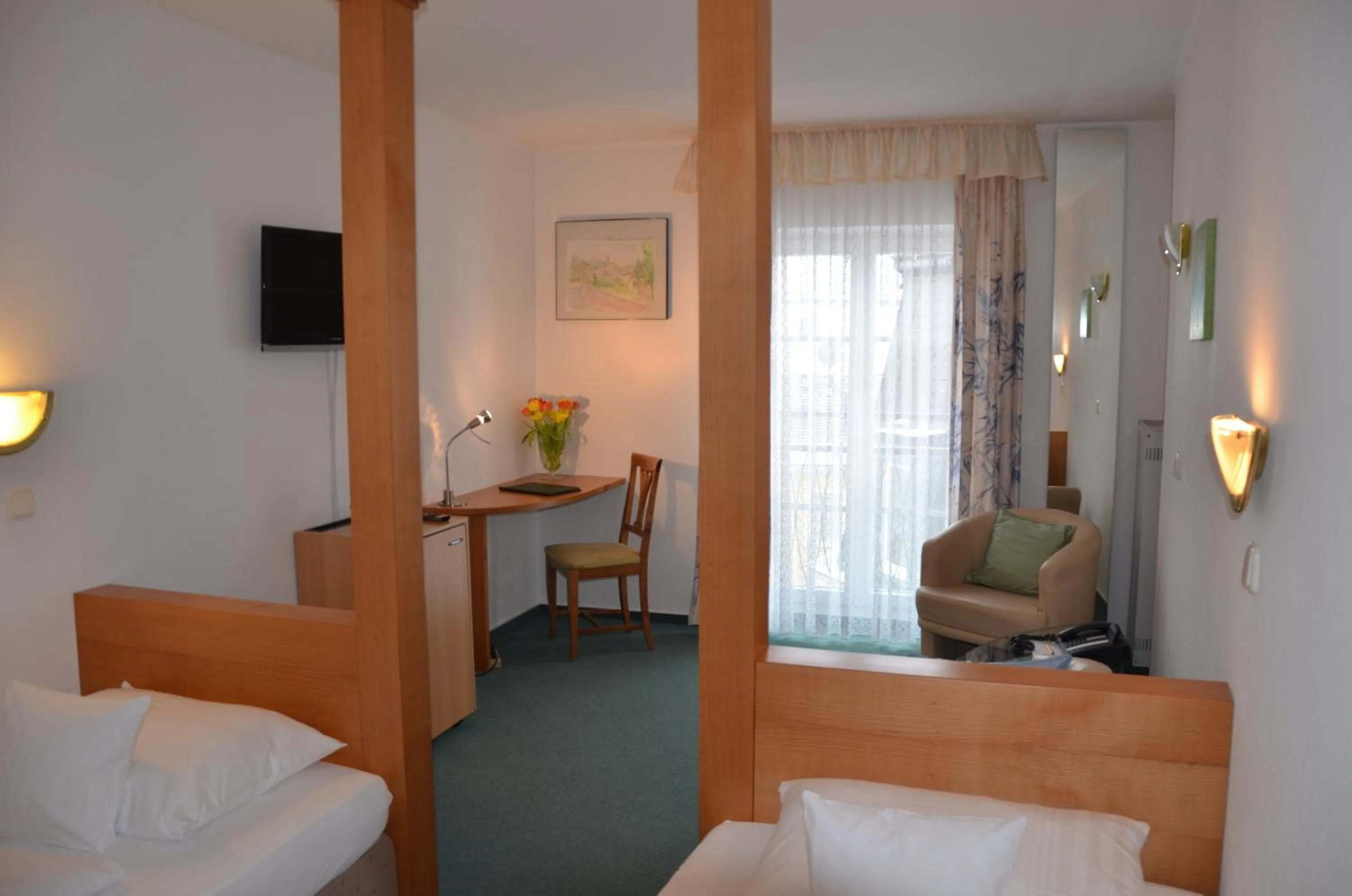 Bed in Huber's Hotel