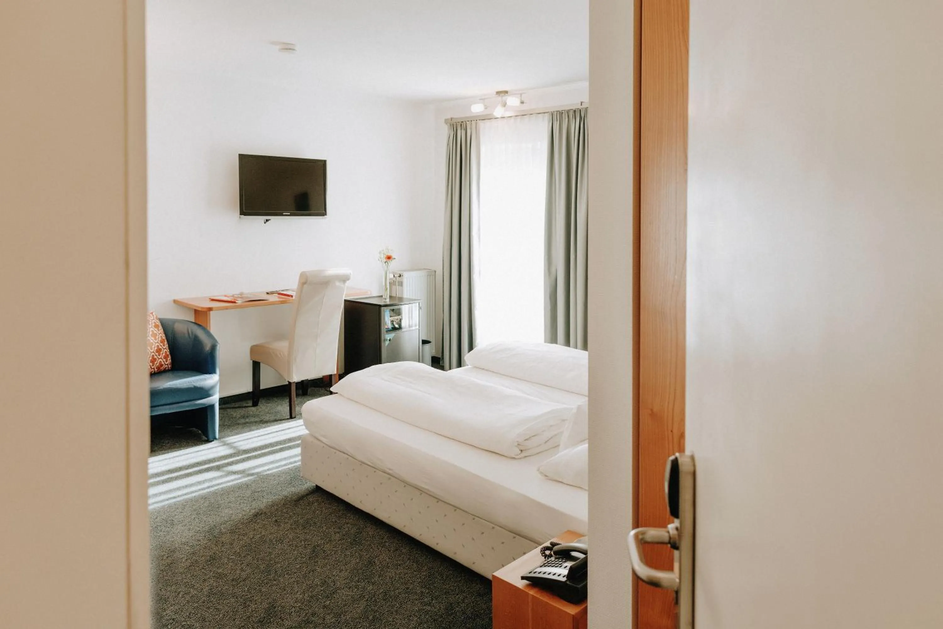 Bed in Huber's Hotel