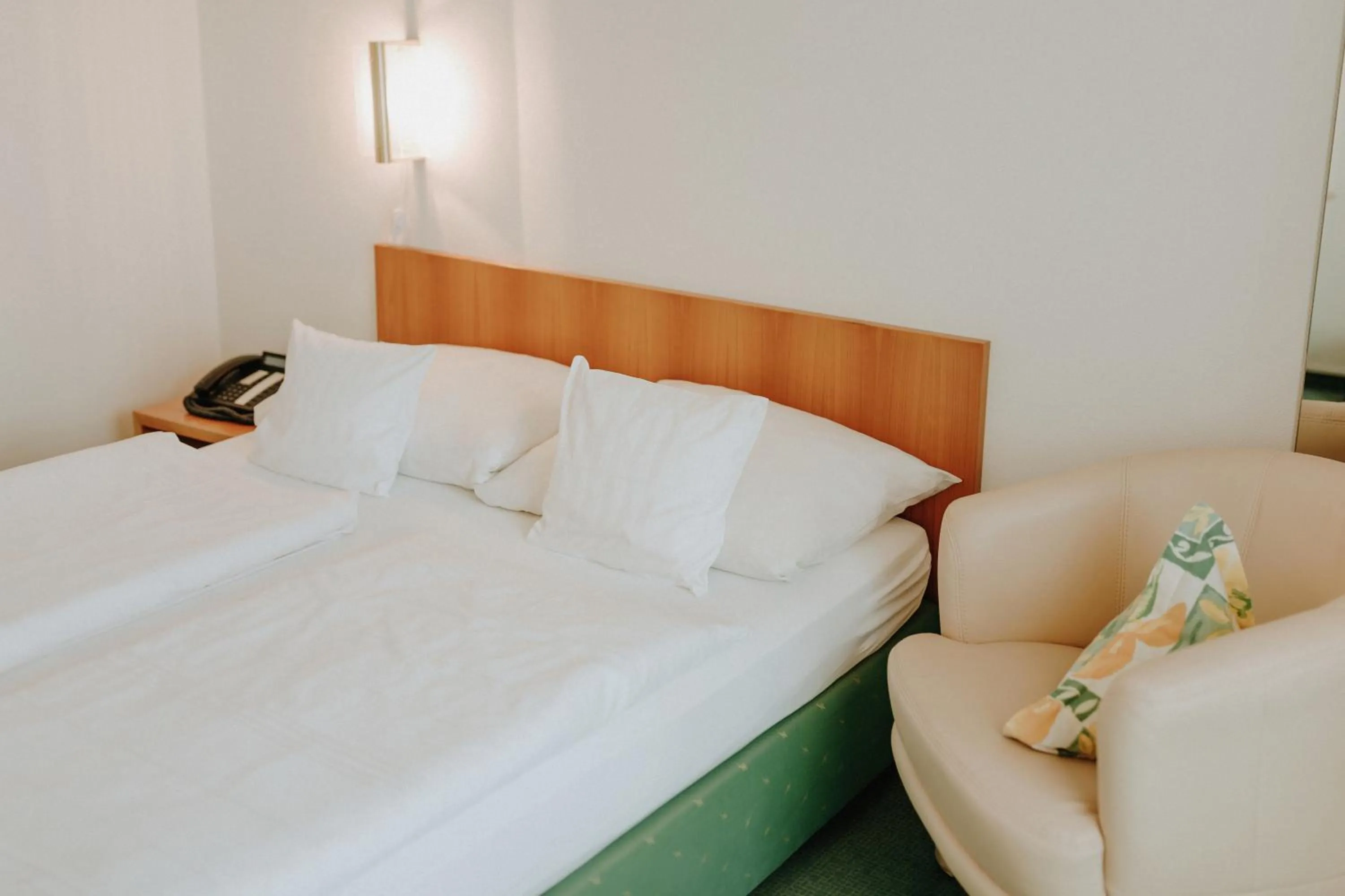 Bed in Huber's Hotel