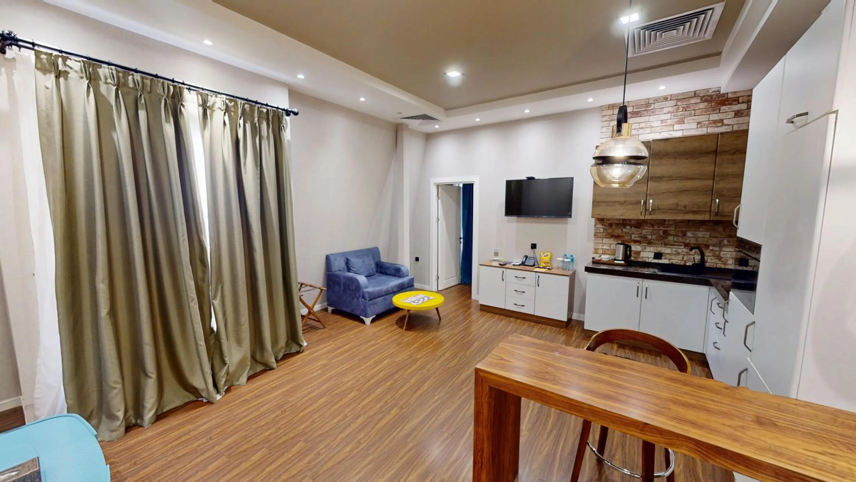 Kitchen or kitchenette in Port Rivoli Hotel Baku