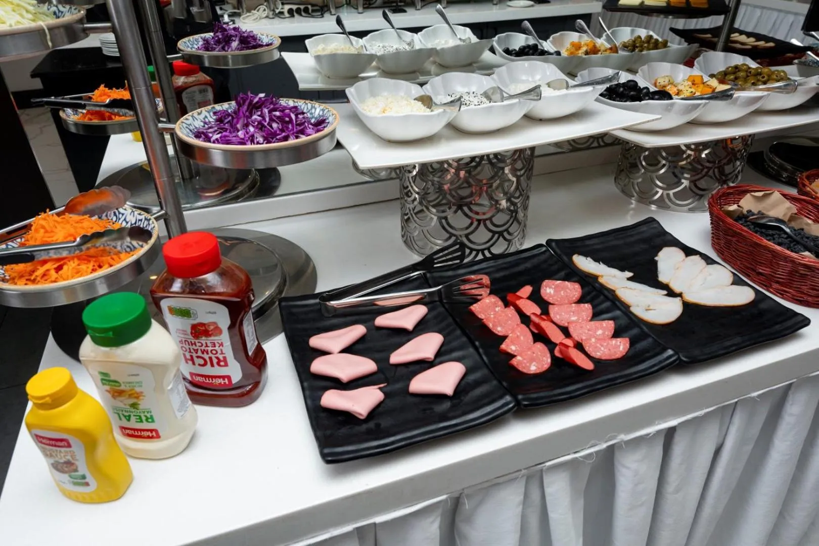 Buffet breakfast in Port Rivoli Hotel Baku