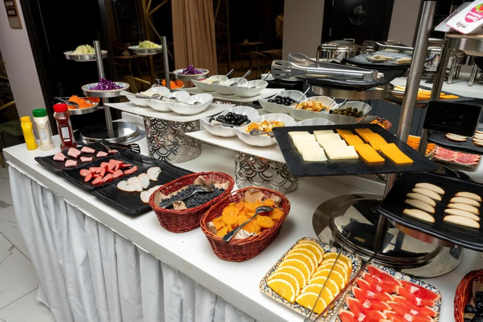 Buffet breakfast in Port Rivoli Hotel Baku