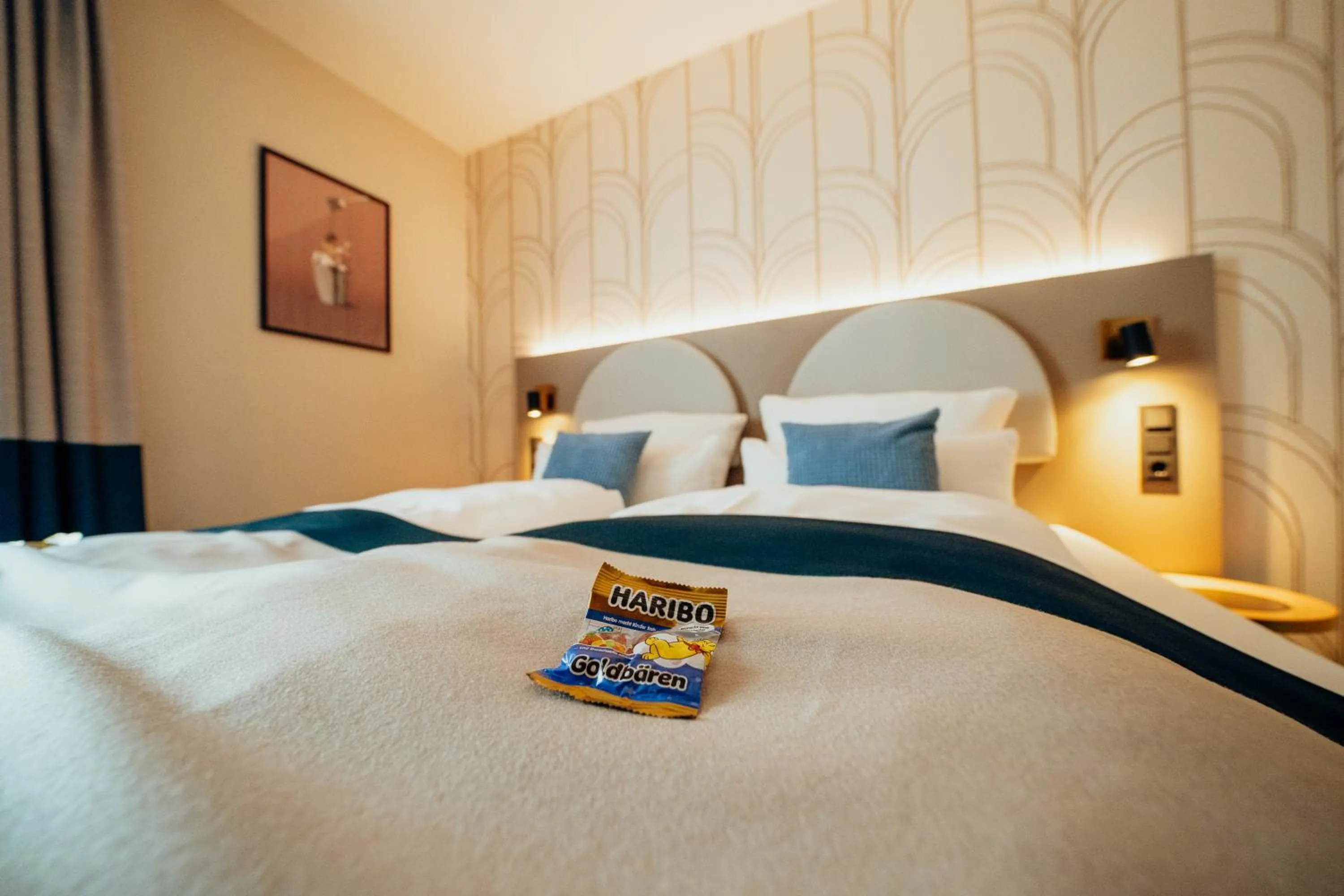 Decorative detail, Bed in Hotel Barbarossa Classic