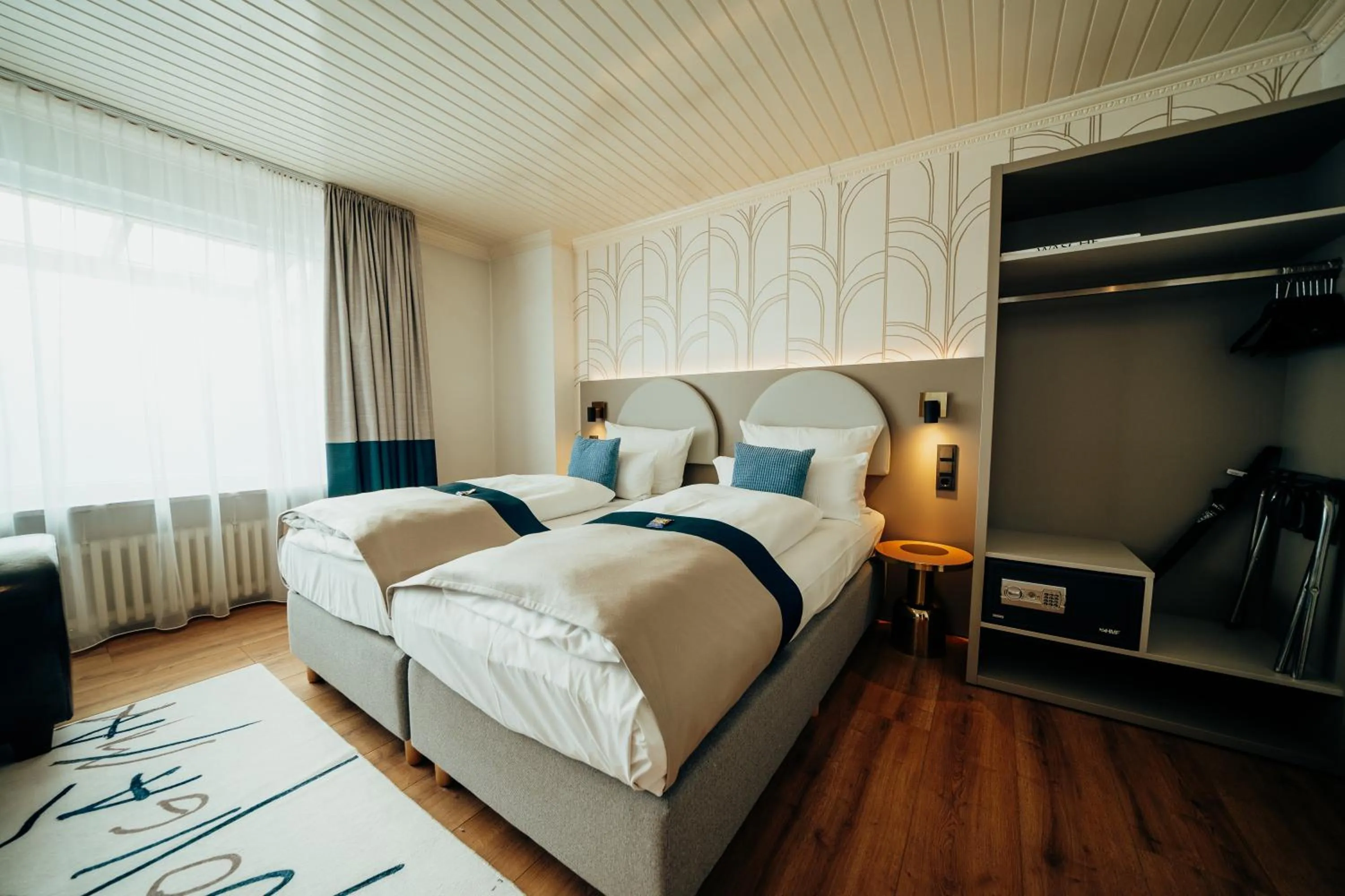 Decorative detail, Bed in Hotel Barbarossa Classic