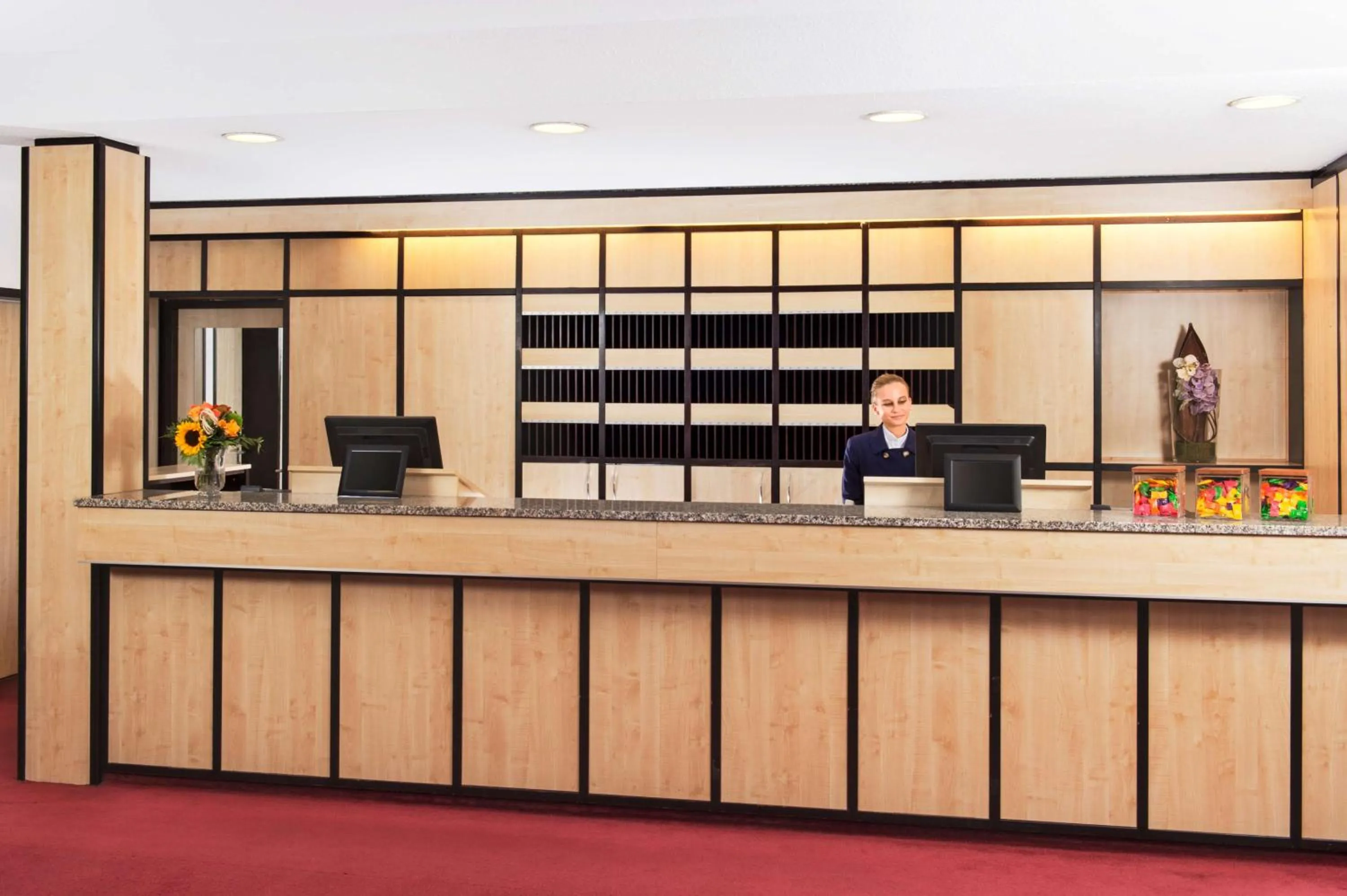 Lobby or reception in NH Hirschberg Heidelberg