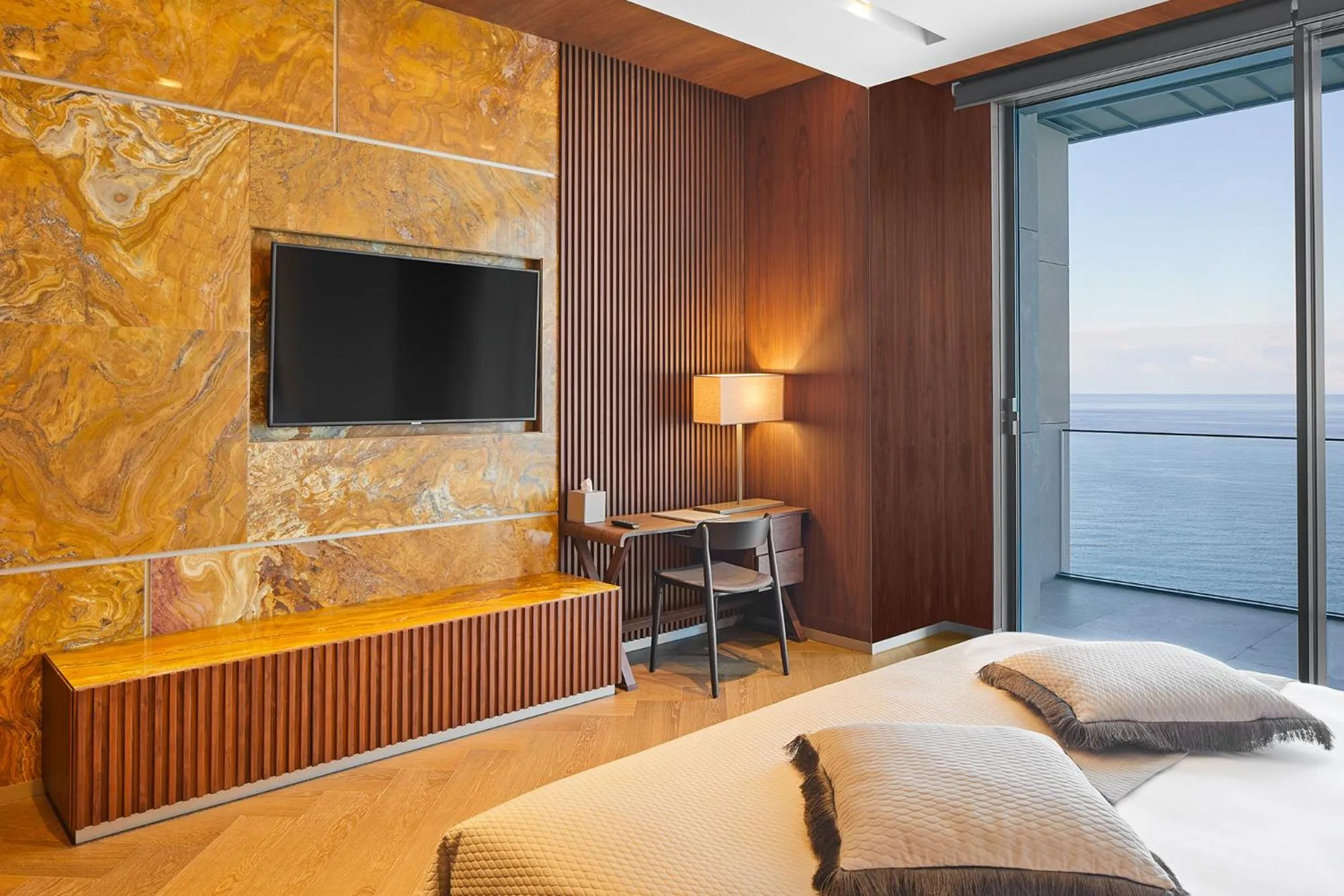 Sea view, Bed in Ricosta Hotel