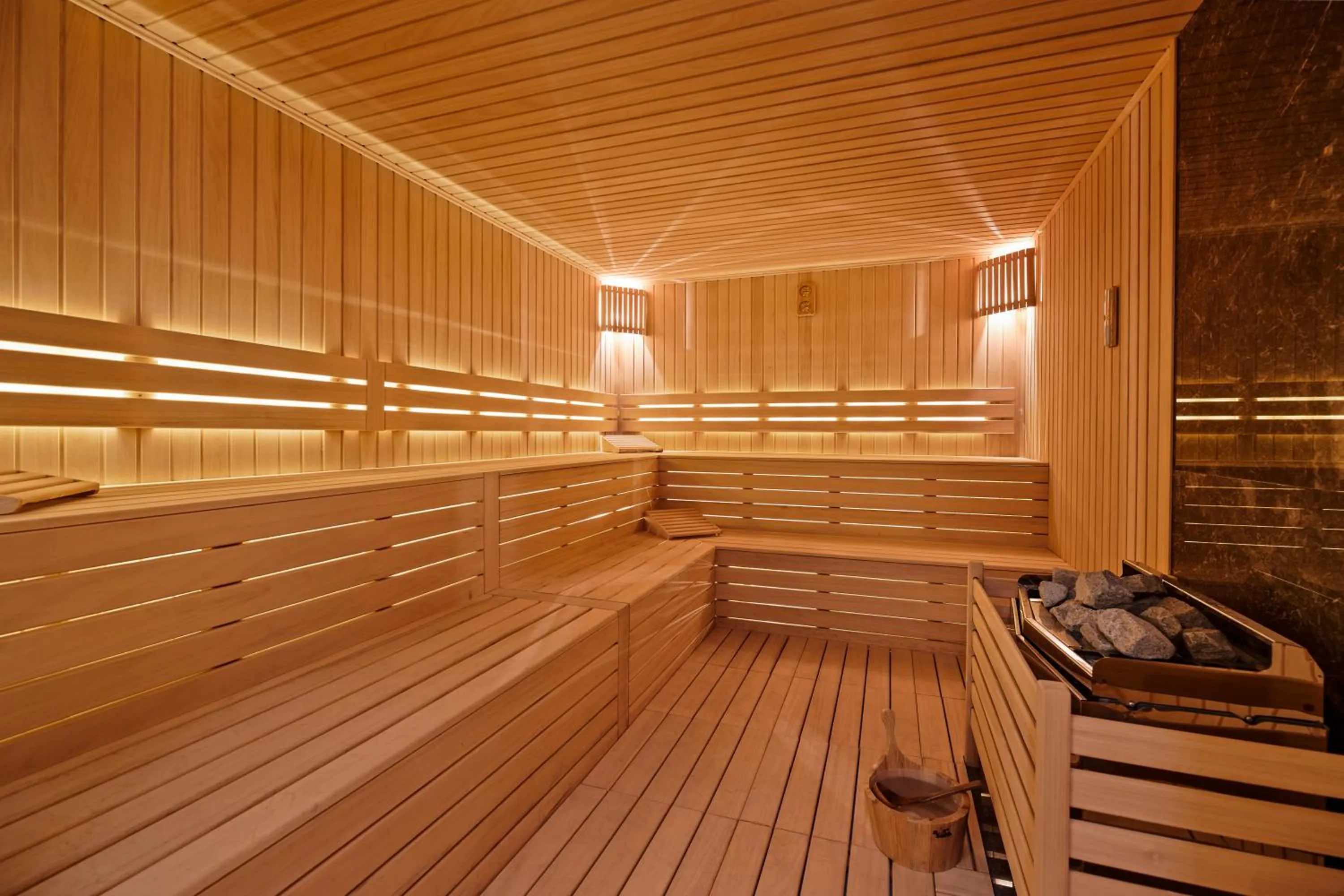 Sauna in Ricosta Hotel