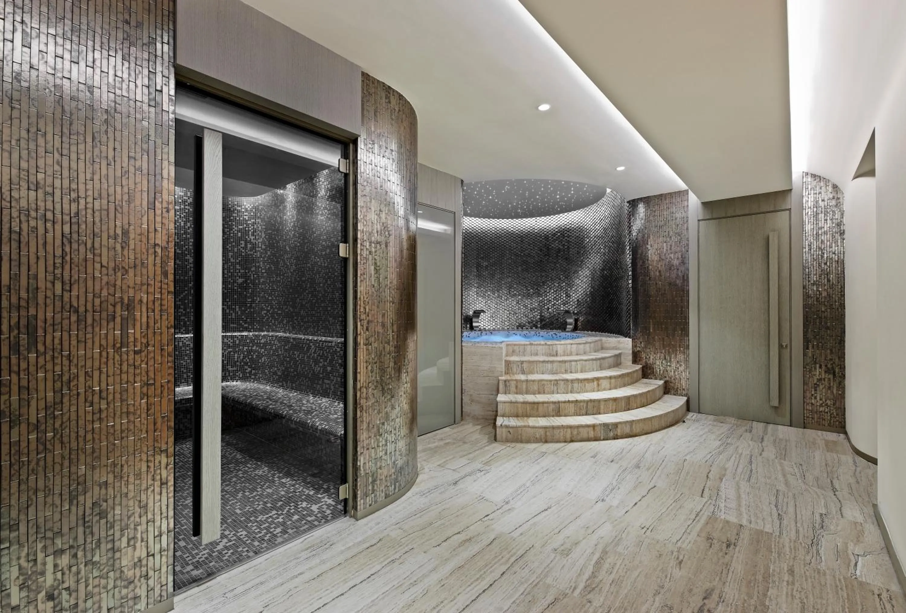 Steam room in Ricosta Hotel