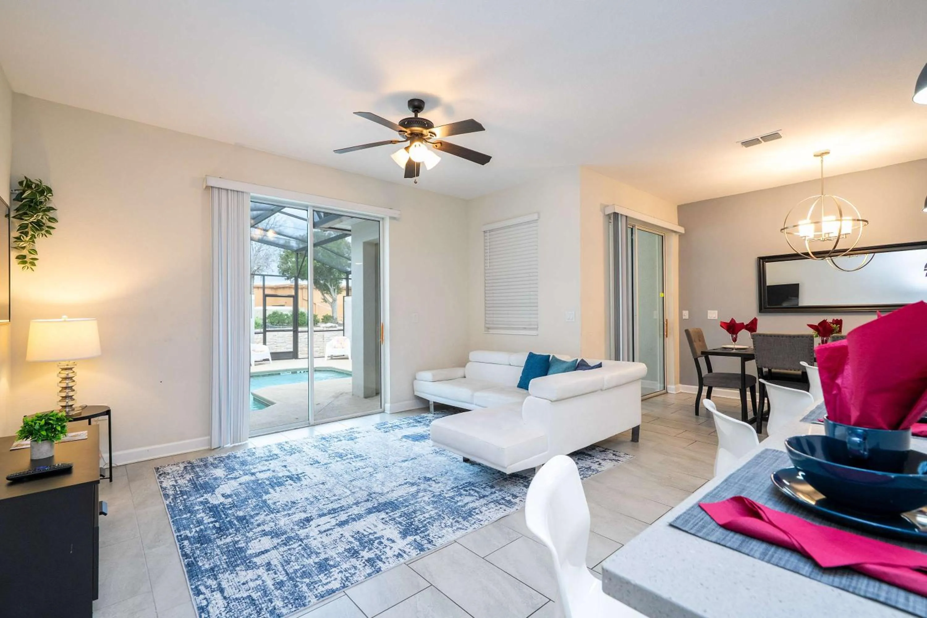 Bed in Gorgeous Four Bd w/ Pool close to Disney 5035