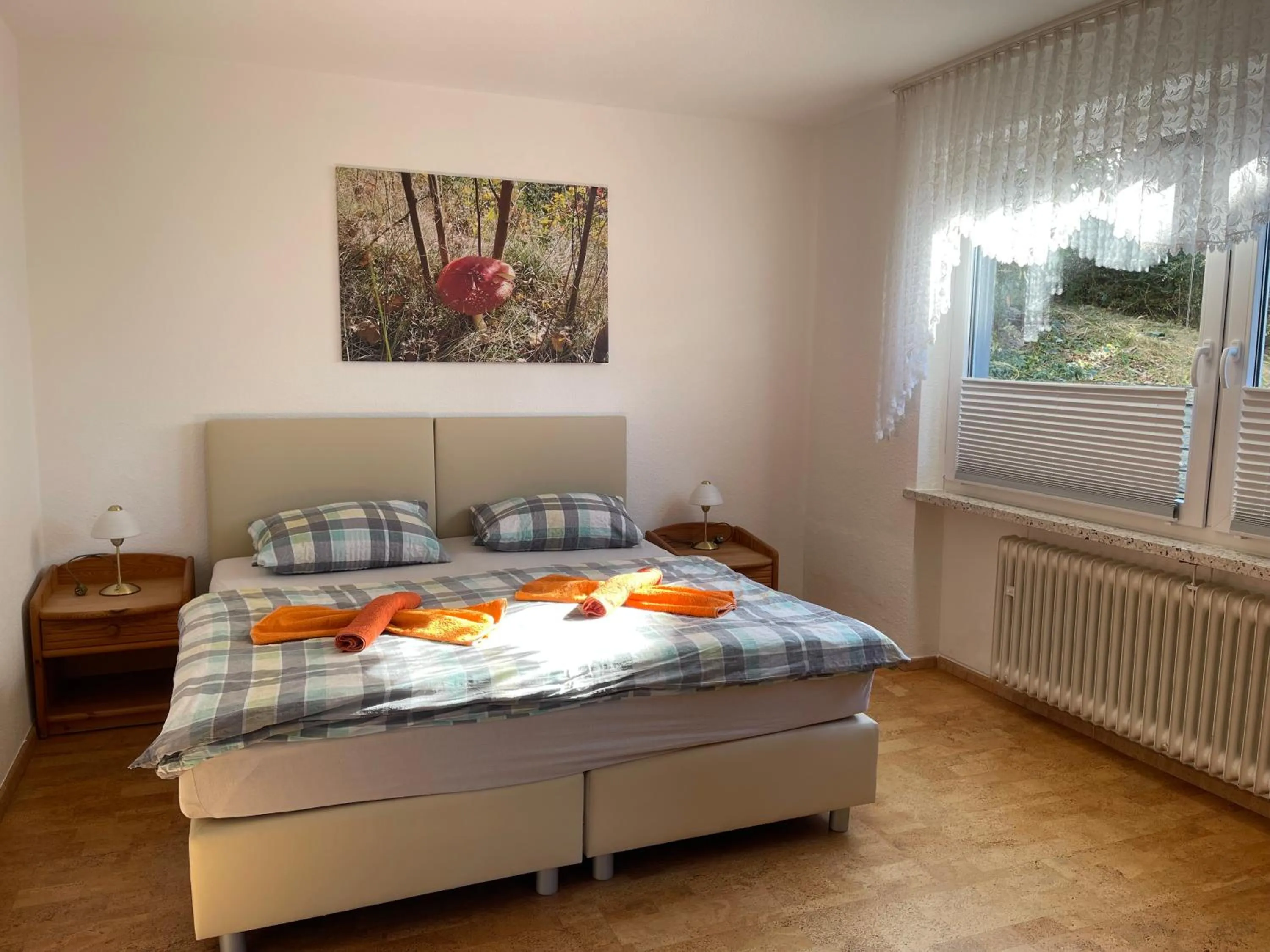 Bed in Naturkost-Hotel Harz