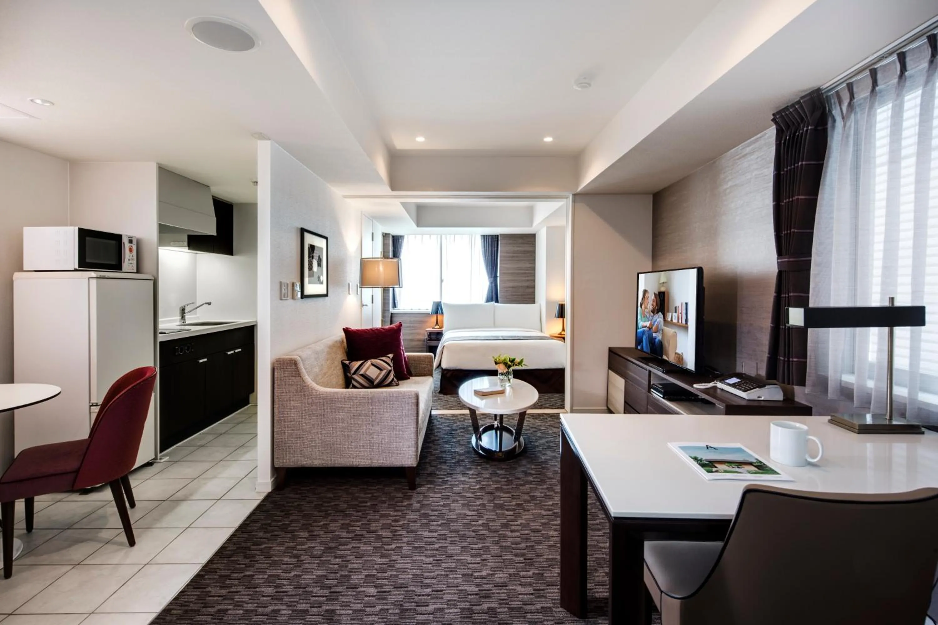 Living room in Somerset Ginza East Tokyo