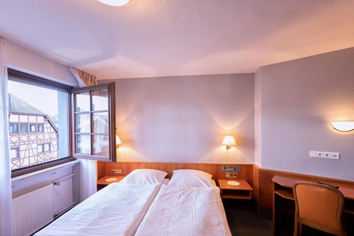 Bed in Hotel-Restaurant Weinhaus Grebel