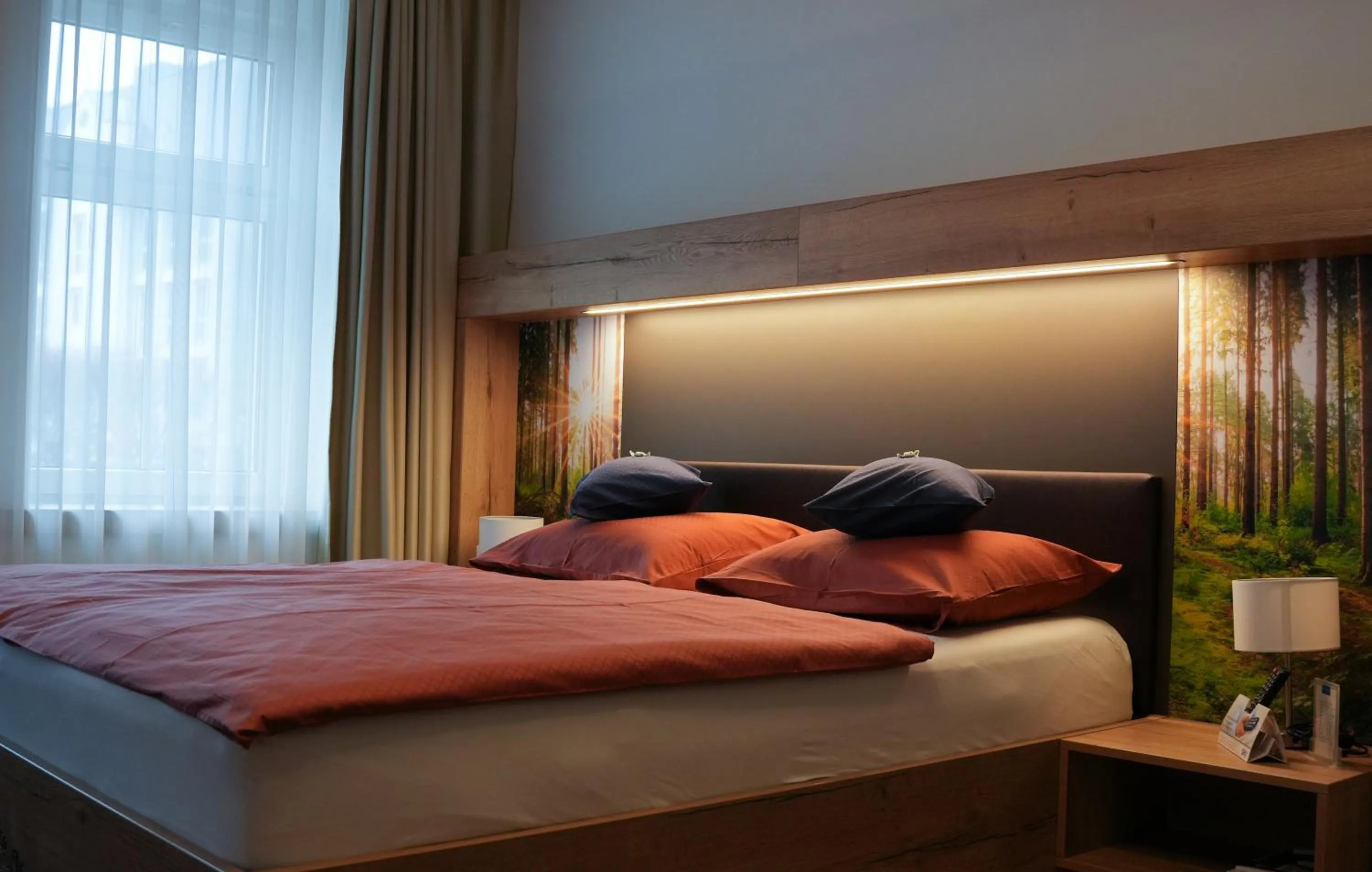 Bed in Hotel Blauer Engel