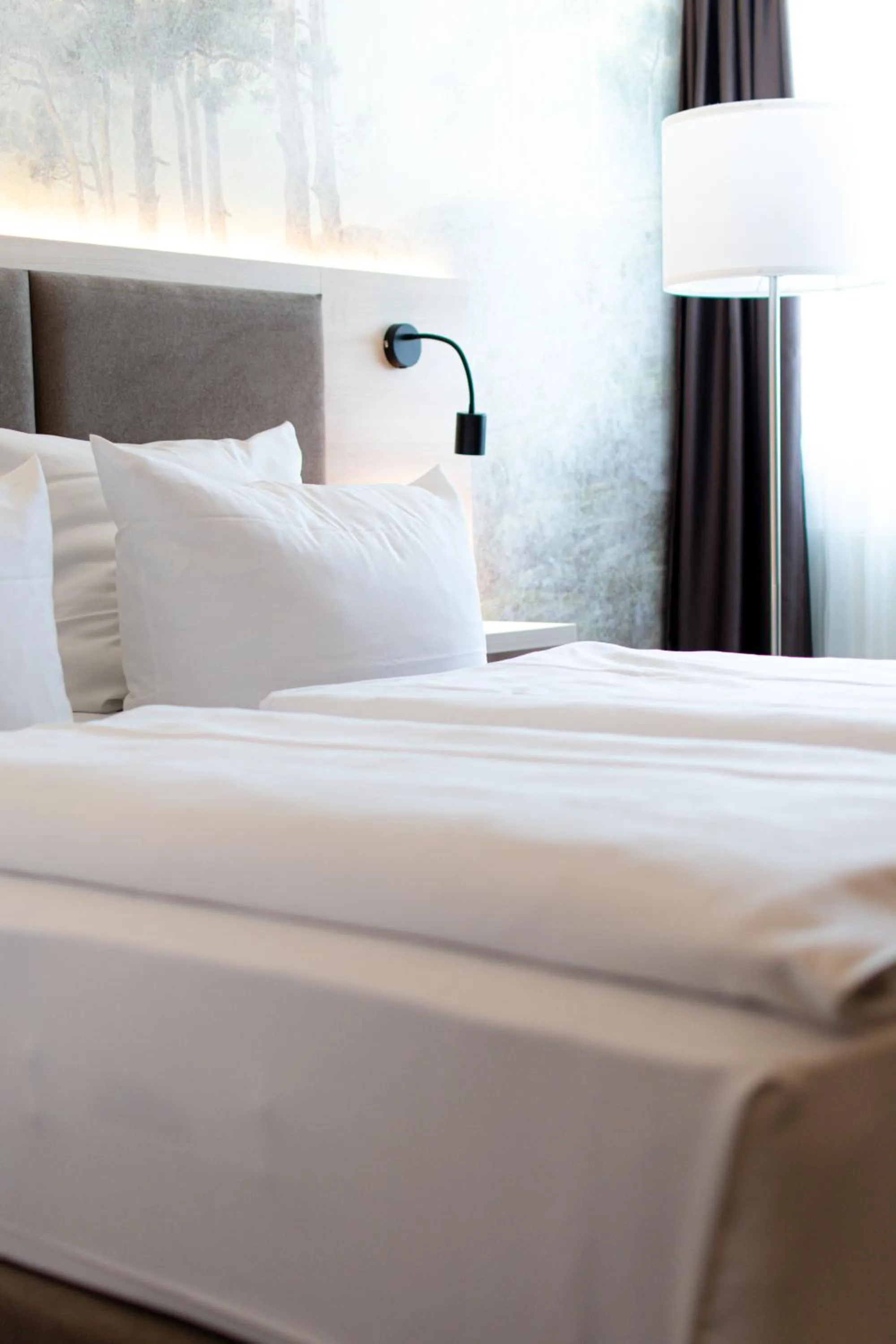 Bed in Taste Smart Hotel Lampertheim