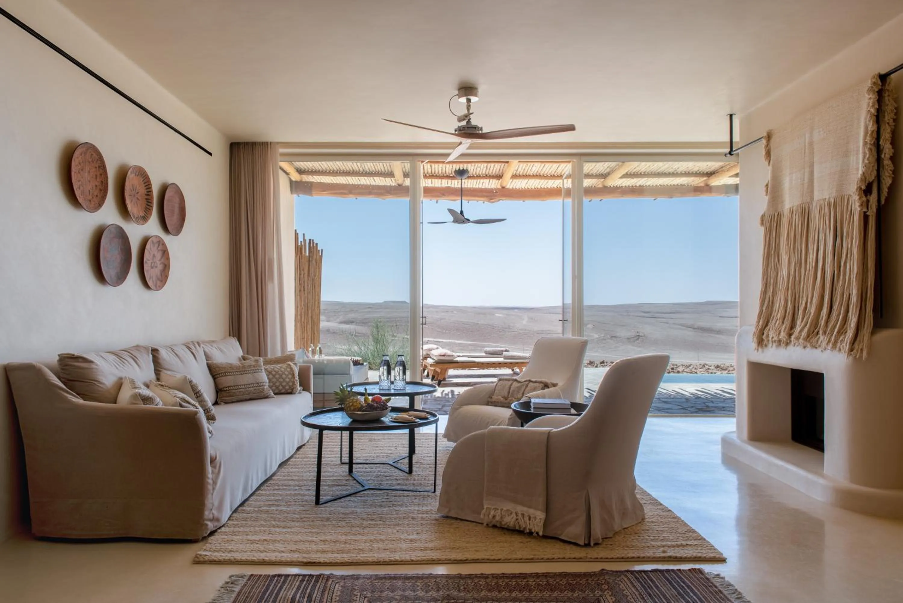 Living room in Six Senses Shaharut
