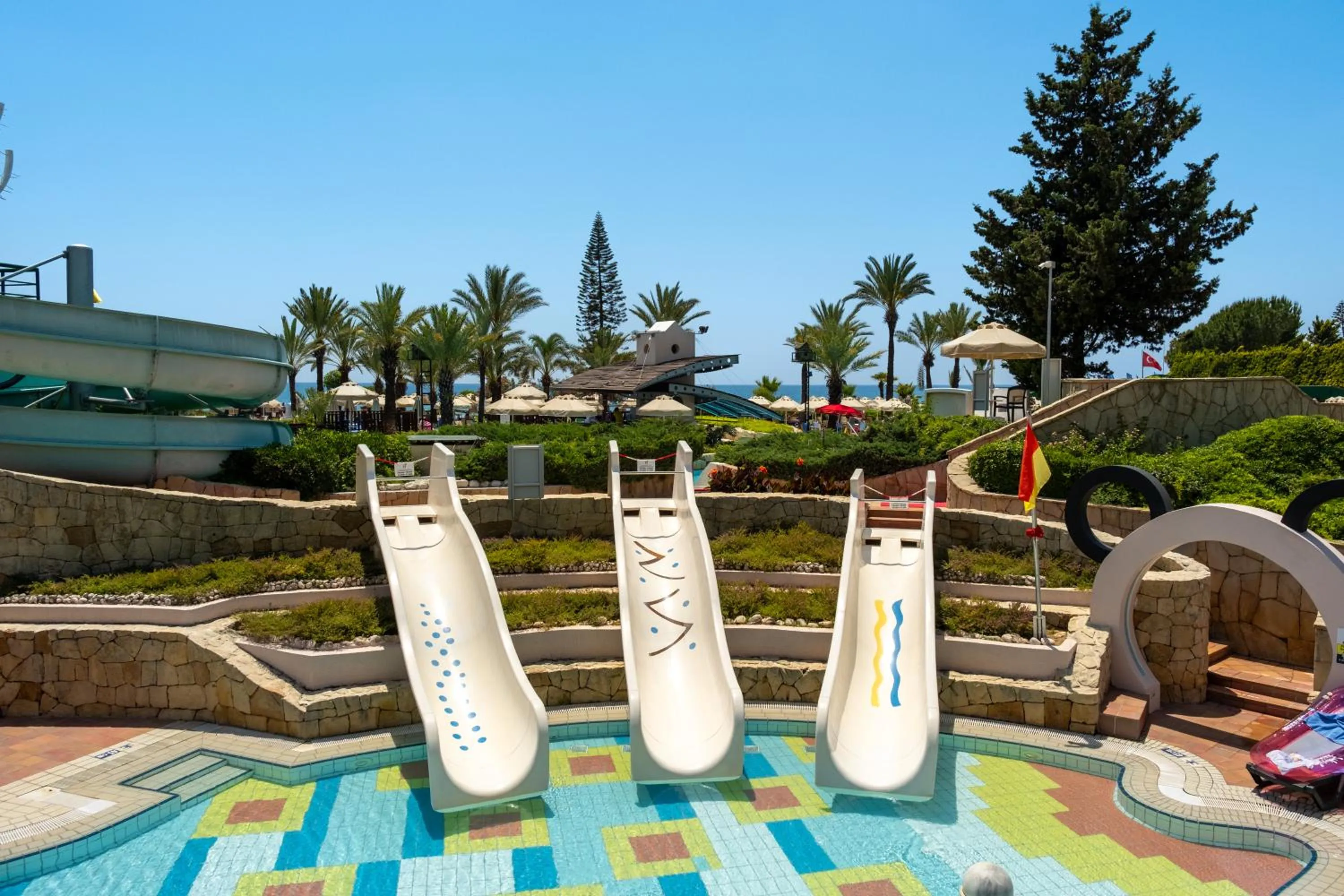 Swimming pool in AQI Pegasos Resort