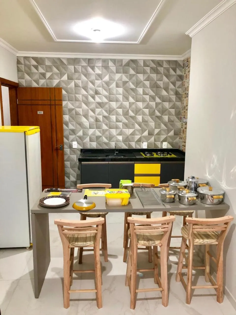 Kitchen or kitchenette in 330 METROS DO MAR, PRAIA DOS INGLESES, Piske Imóveis