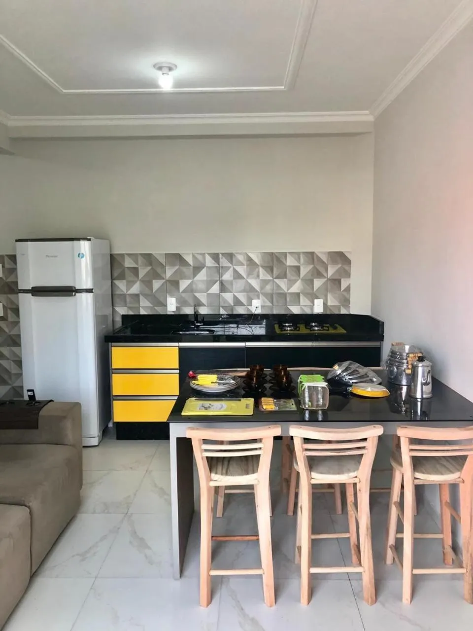 Kitchen or kitchenette in 330 METROS DO MAR, PRAIA DOS INGLESES, Piske Imóveis