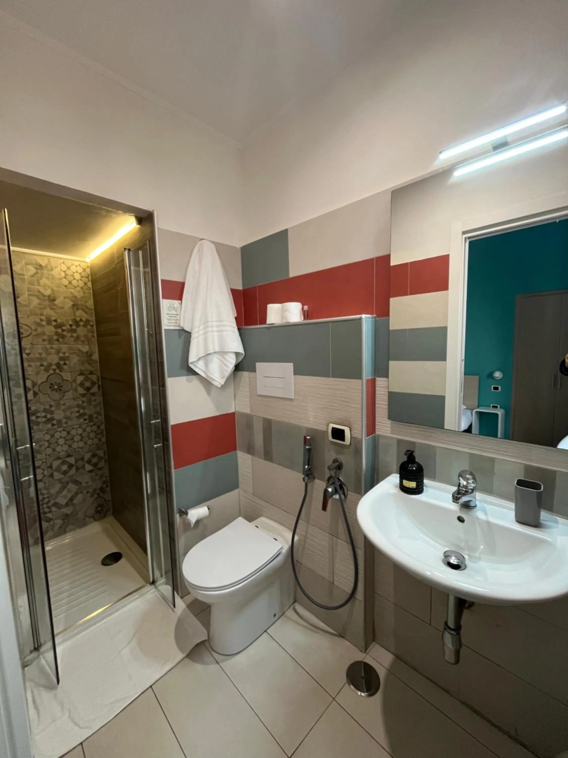 Shower in H Rooms boutique Hotel